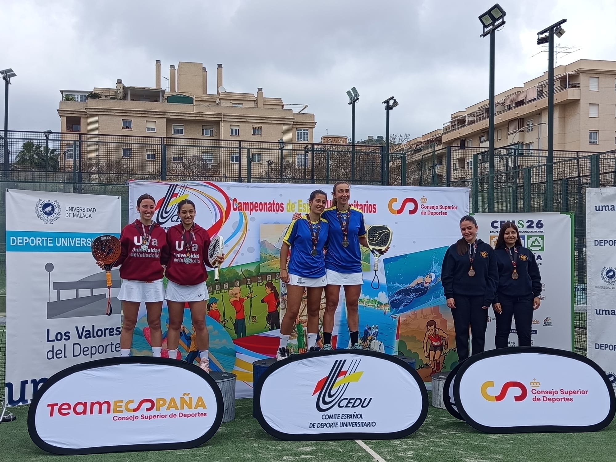 Pádel. Medalla de plata: Natalia Molinilla y Carmen Villar