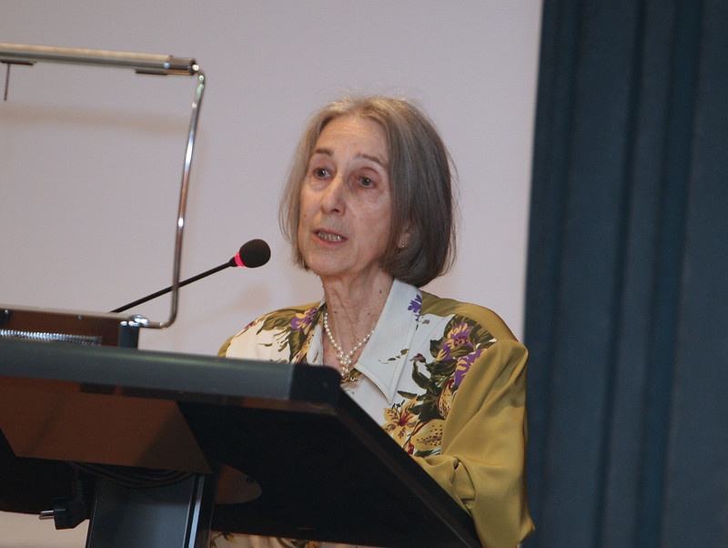 Isabel del Val, en un reciente homenaje que le rindió la Facultad de Filosofía y Letras