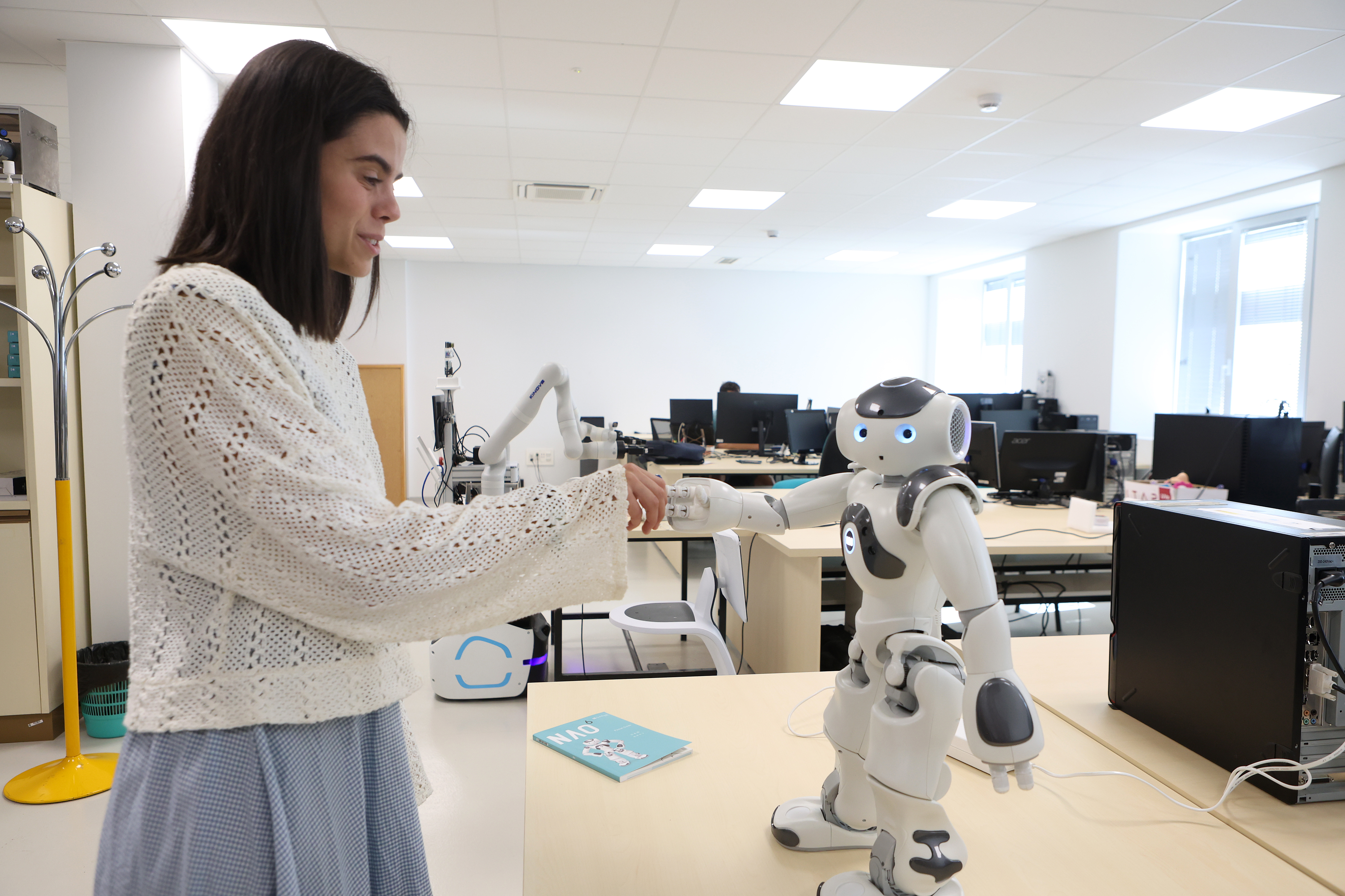 Uno de los robots con los que se trabaja en el Instituto, ubicado en la Escuela de Ingenierías Industriales
