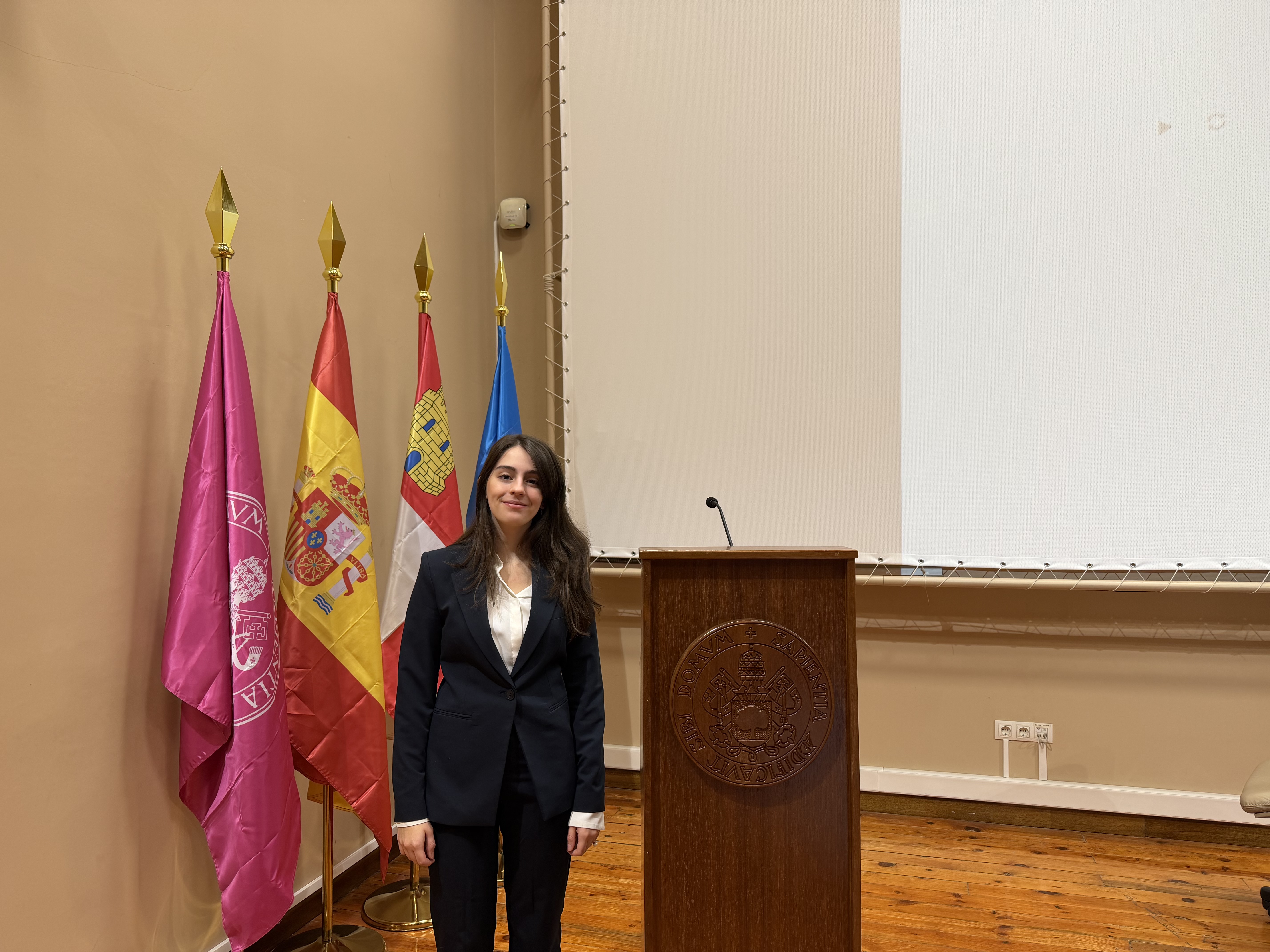 Jimena Leal Gómez, presidente de la Sociedad de Debate de la UVa.
