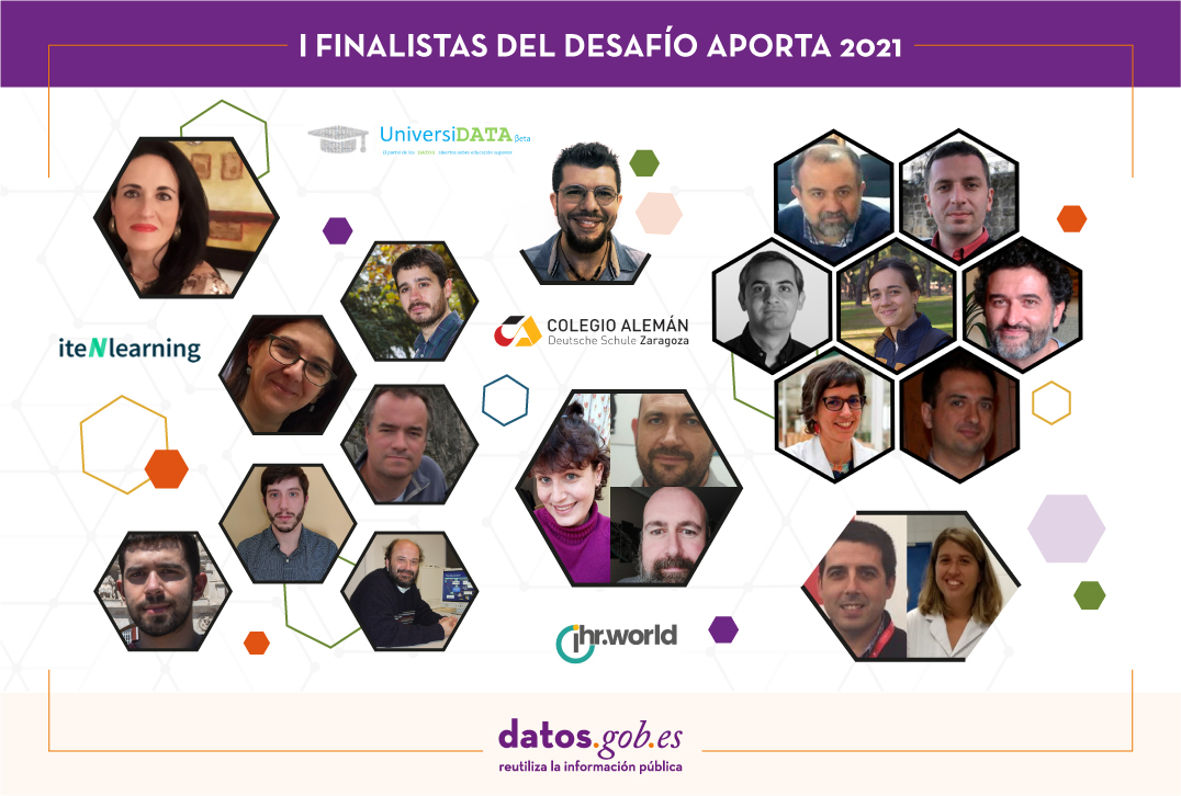 Cuadro de los finalistas de la tercera edición de la iniciativa Desafío Aporta