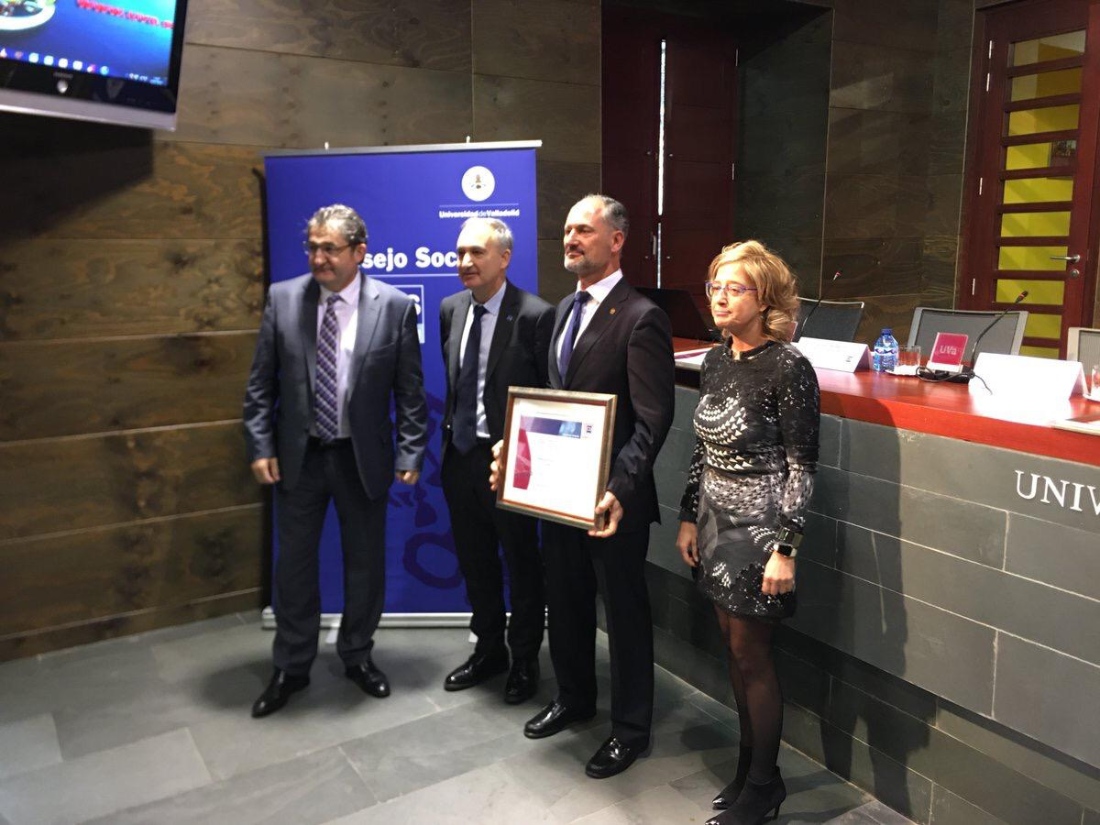 Entrega de los Premios Innovación Educativa Consejo Social de la Universidad de Valladolid 2018