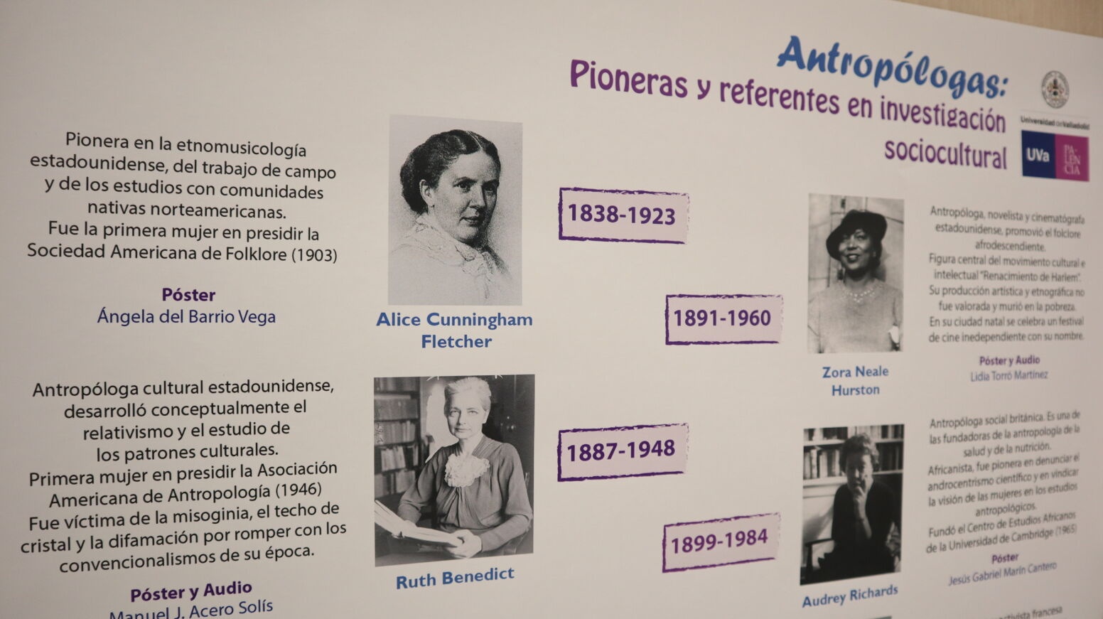 Muestra de la exposición ‘Antropólogas: pioneras y referentes en investigación sociocultural’