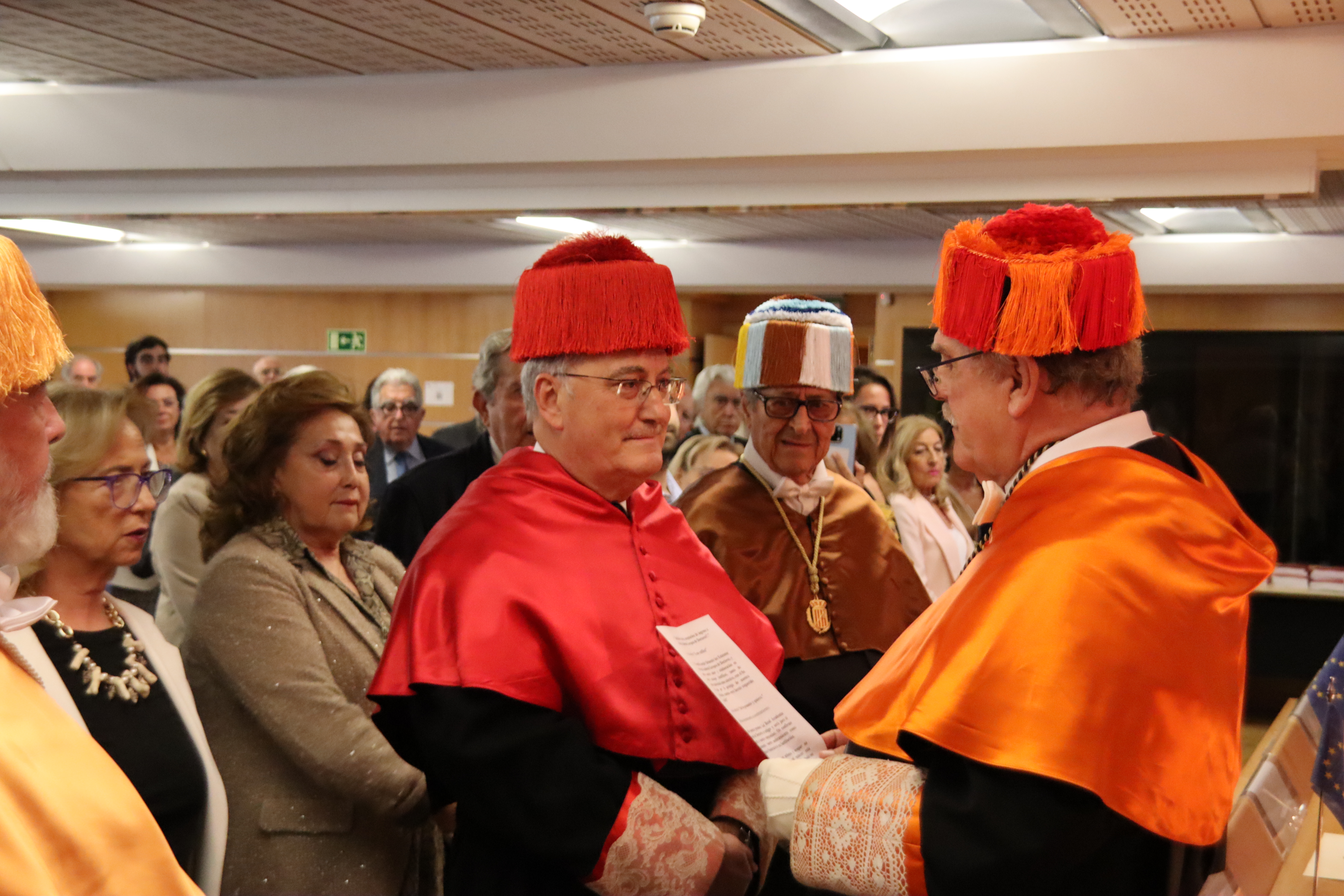 Francisco Fonseca Morillo, durante el acto de ingreso como miembro numerario de la Real Academia Europea de Doctores