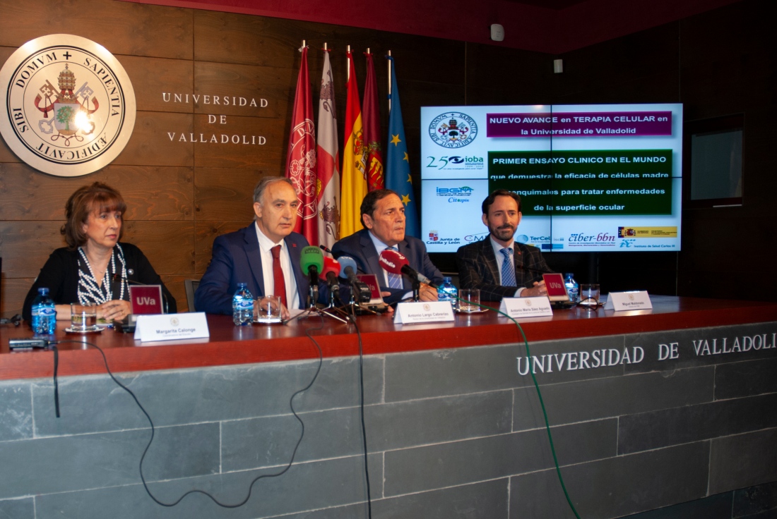 Presentación de la terapia celular innovadora para enfermedades de la superficie ocular desarrollada por el IOBA (Instituto de Oftalmobiología Aplicada de la UVa) en colaboración con el IBGM (Instituto de Biología y Genética Molecular. Ccentro mixto UVa-CSIC).