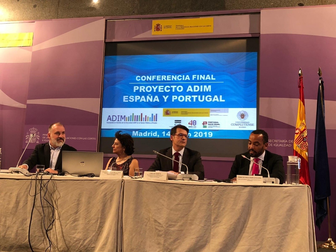 The Secretary of State and Equality, Soledad Murillo, in the opèning of the conference