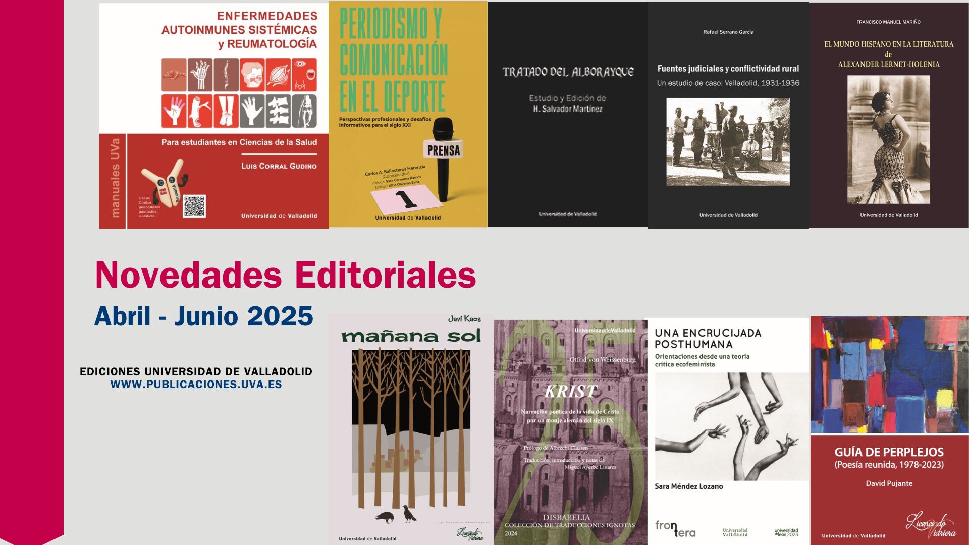 Novedades editoriales de Mayo a Agosto de 2024