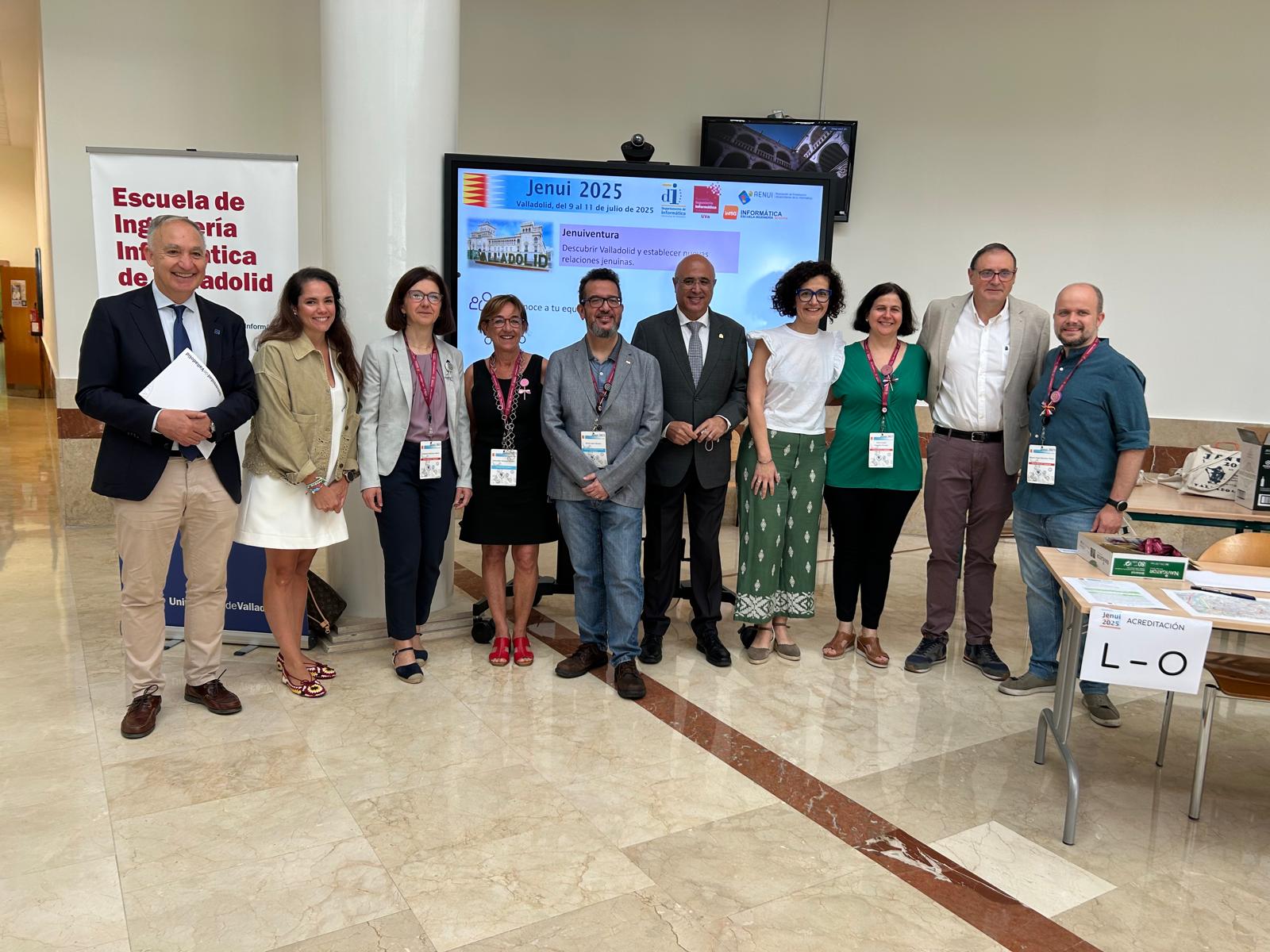 Organizadores y autoridades en el acto de inauguración de las jornadas