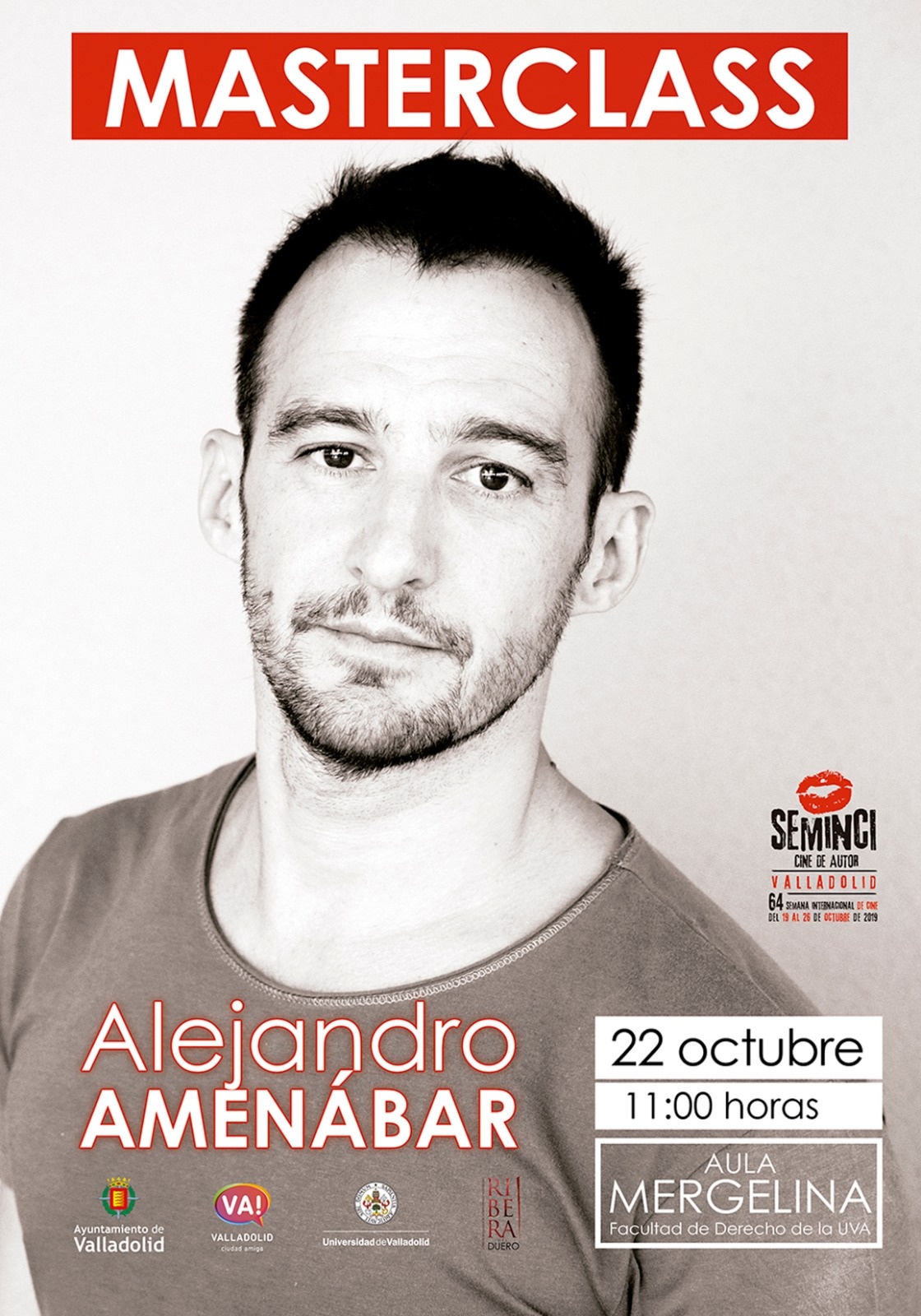 Alejandro Amenábar´s poster for the masterclass