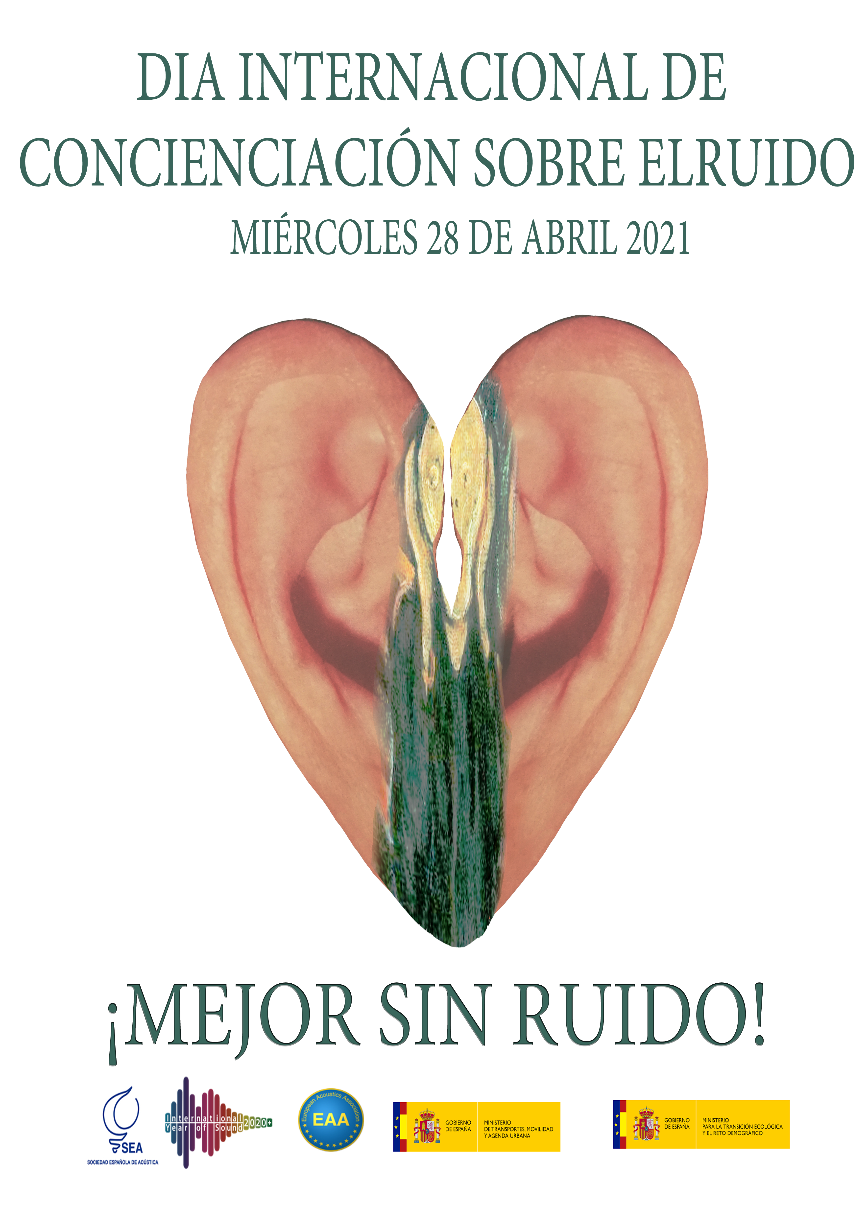 Cartel que promueve el Día Internacional de Concienciación sobre el Ruido