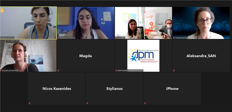 Reunión online del proyecto MENTORme