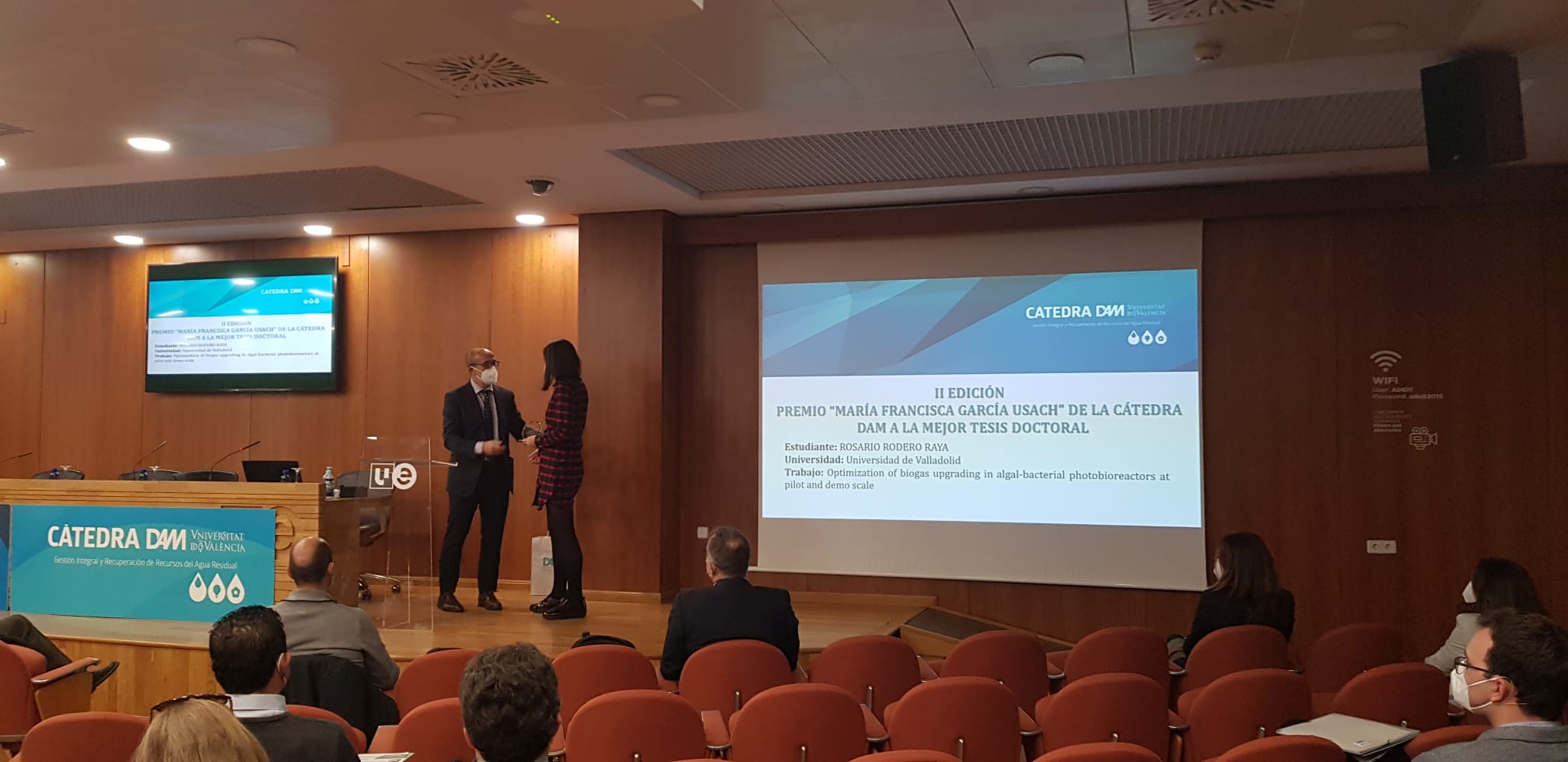 La investigadora del Instituto de Procesos Sostenibles Rosario Rodero recibe el premio "María Francisca García Usach" de la Cátedra DAM a la Mejor Tesis Doctoral