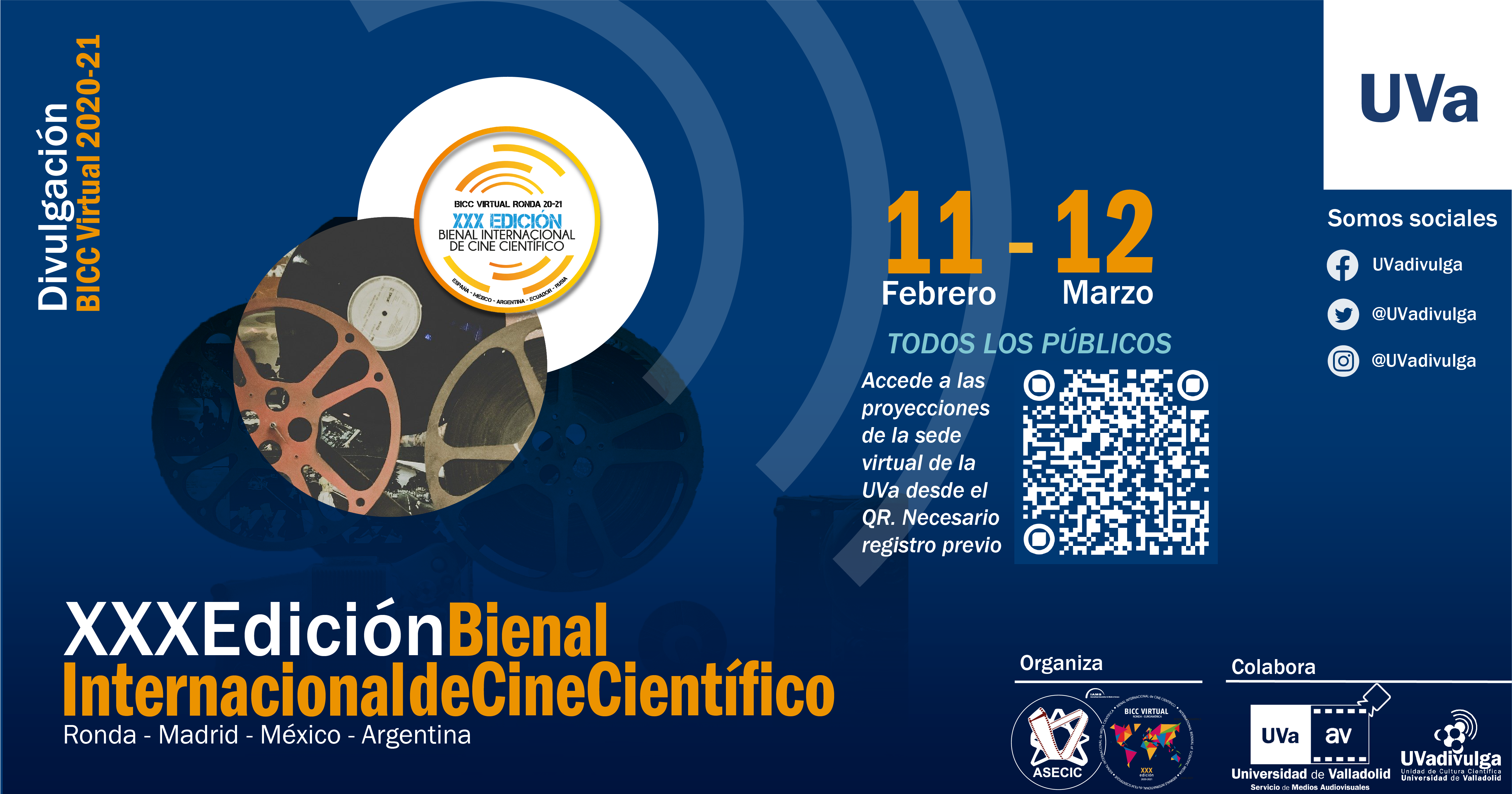 La UVa proyecta de forma gratuita para todos los públicos un total de 55 producciones audiovisuales de carácter divulgativo