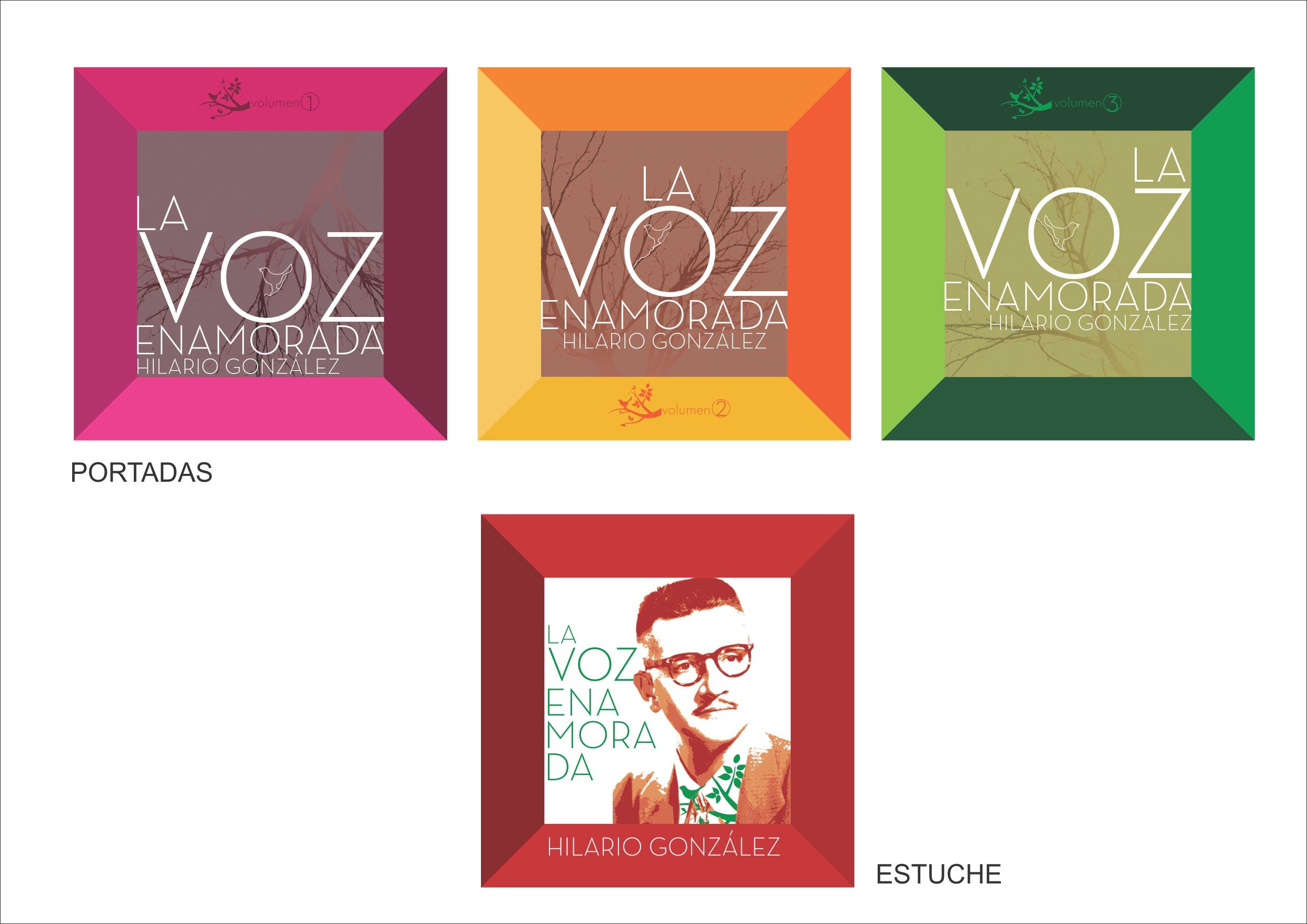 Producciones Colibrí. Portada del disco 'La voz enamorada' de Hilario González
