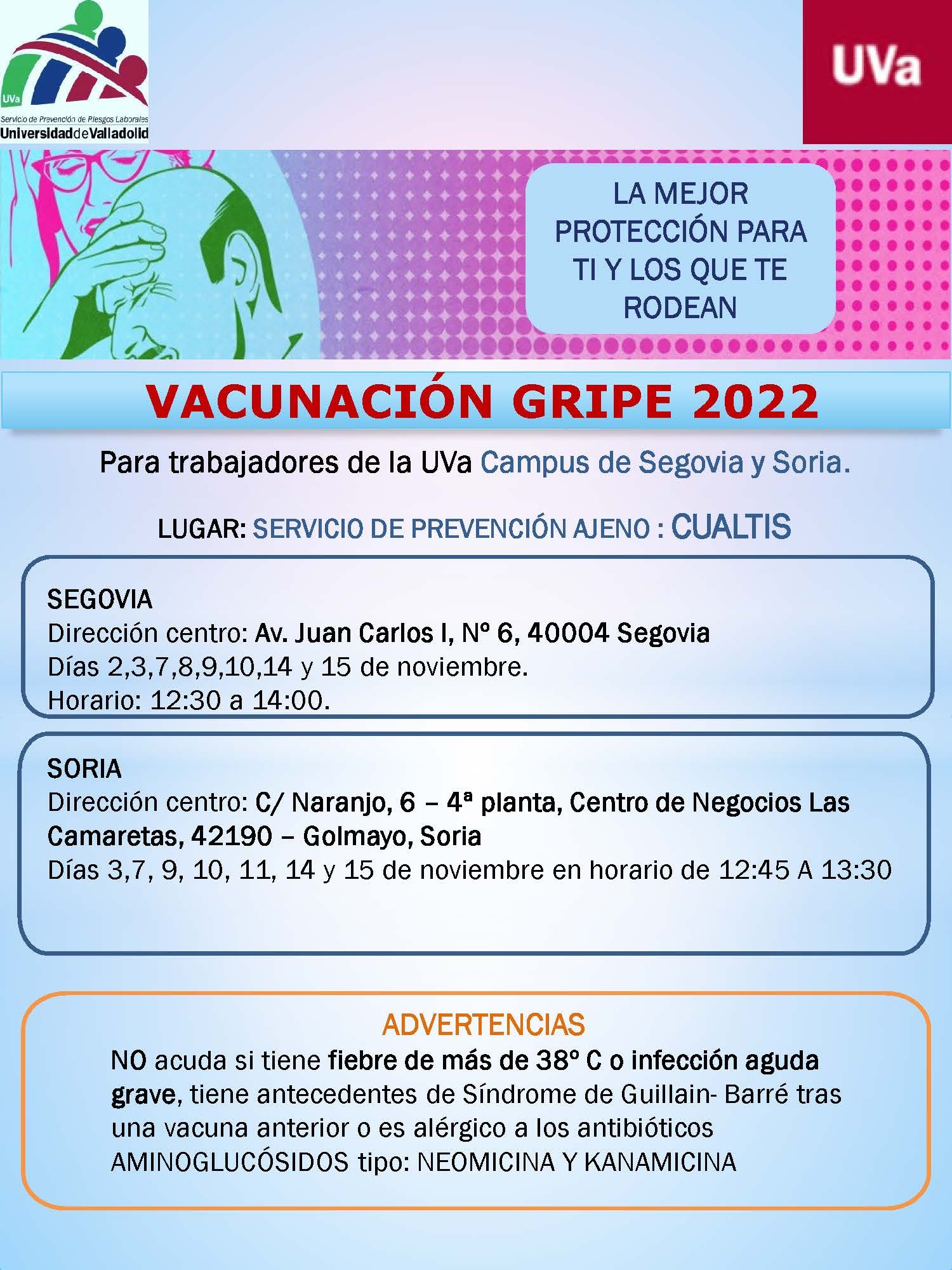 Vacunación Soria y Segovia