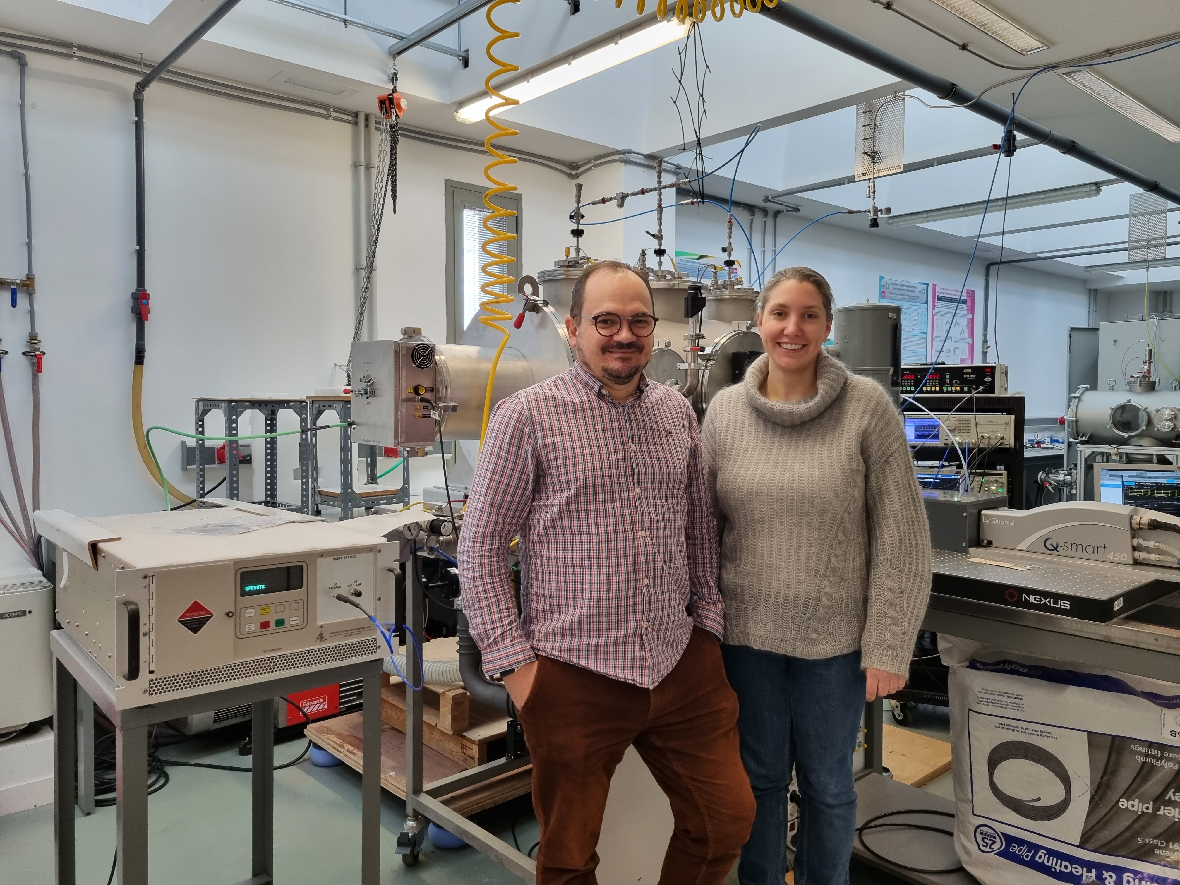 Los investigadores de la Universidad de Valladolid Cristóbal Pérez y Amanda Steber, autores del estudio