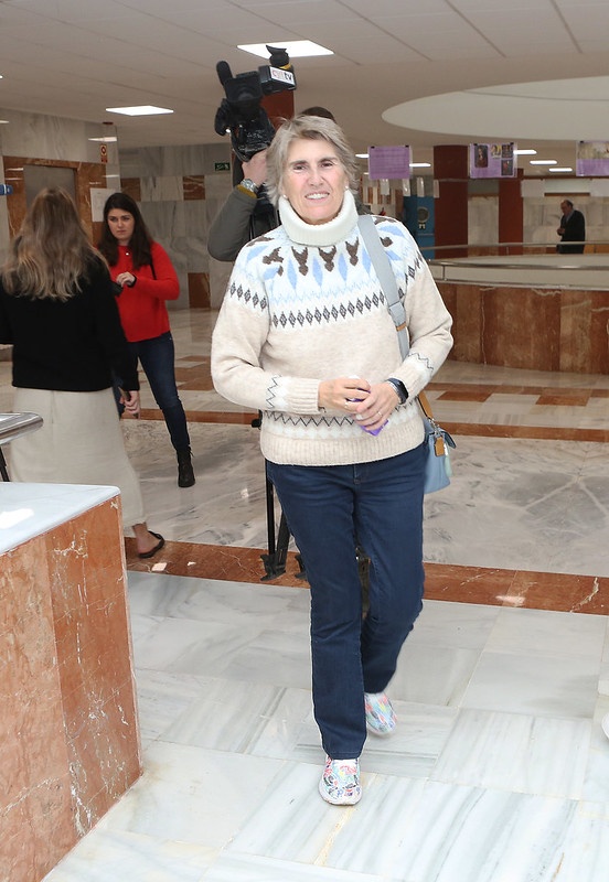 Paloma del Río, a su llegada a la Facultad de Filosofía y Letras