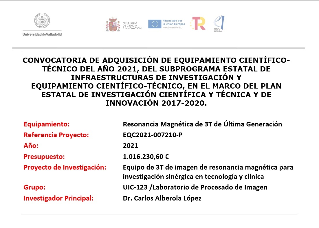 Actualización del equipo de Resonancia Magnética de Imagen 3T de la Universidad de Valladolid