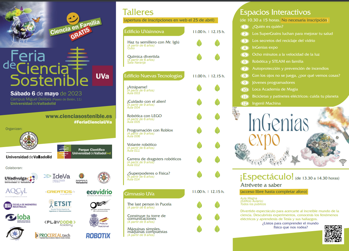 Programa de la Feria de Ciencia Sostenible