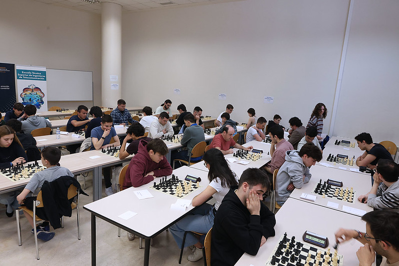 El torneo de ajedrez se celebró en la Escuela de Ingenieros de Telecomunicación