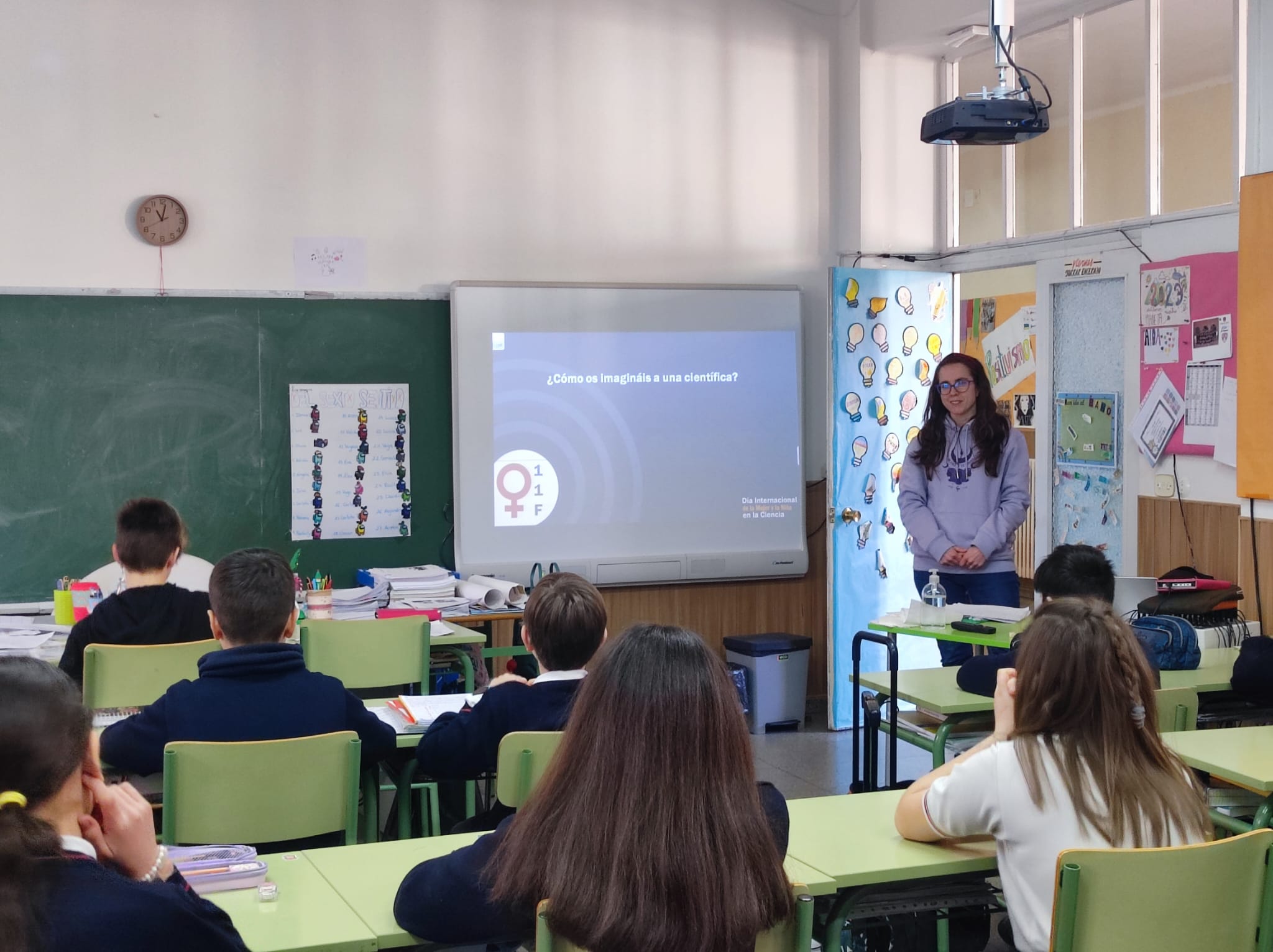 Beatriz Molina, durante el Día Internacional de la Mujer y la Niña en la Ciencia