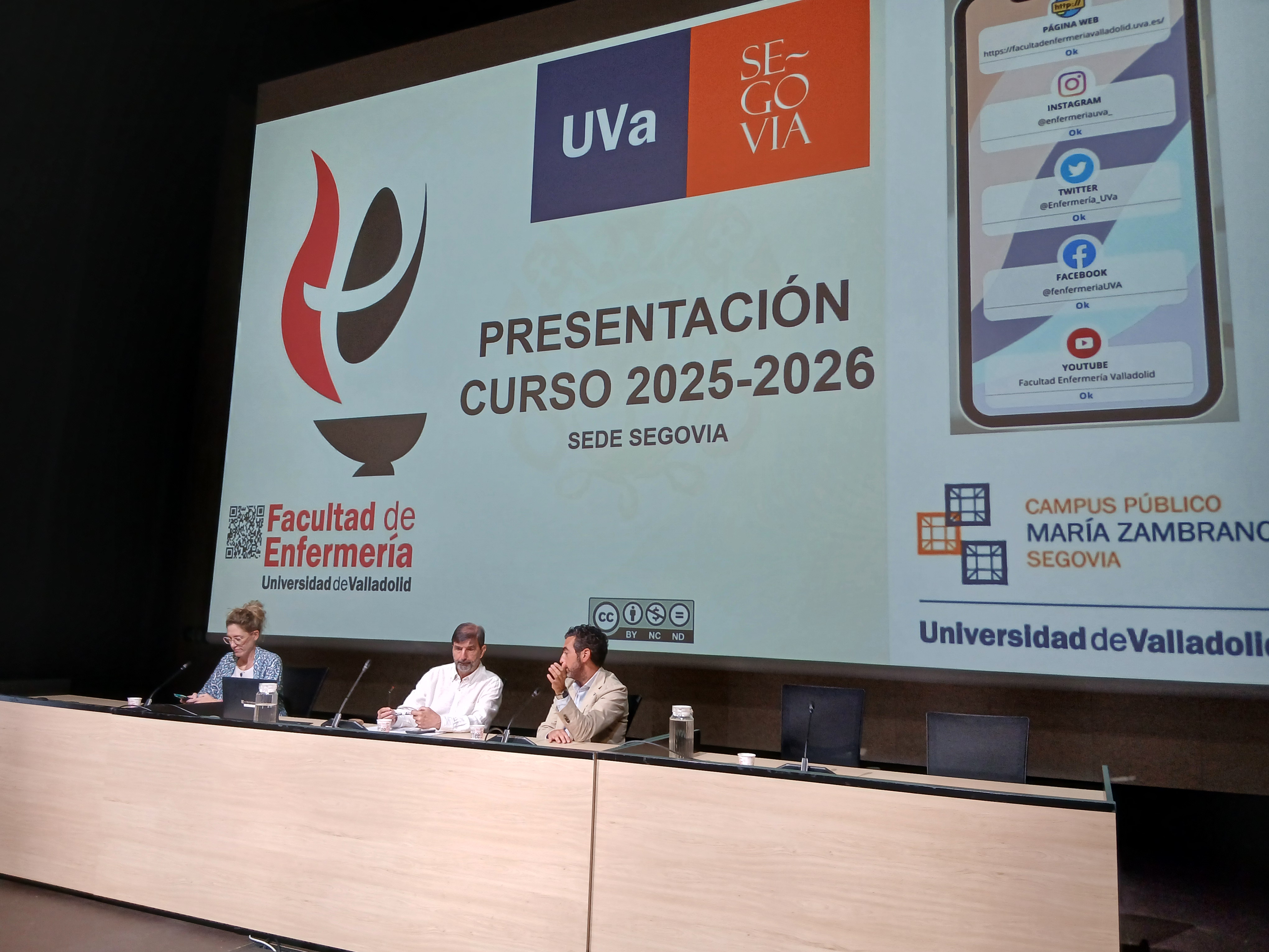 Jornada de bienvenida a los alumnos de enfermería en el Campus de Segovia