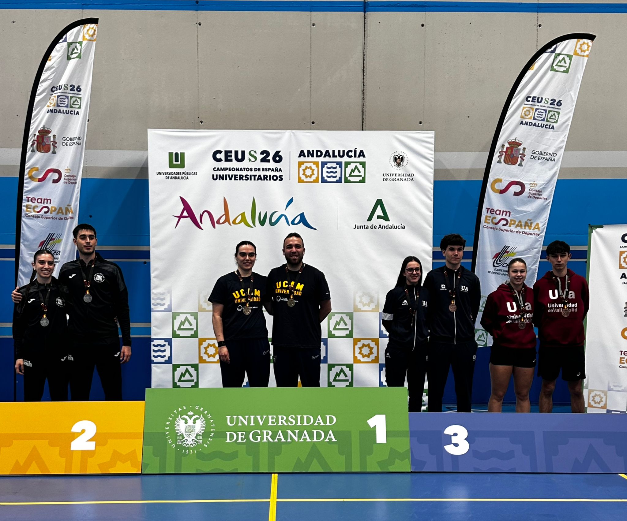 Bádminton. Medalla de bronce Dobles mixtos: Daniela Corchón y Pablo Martín