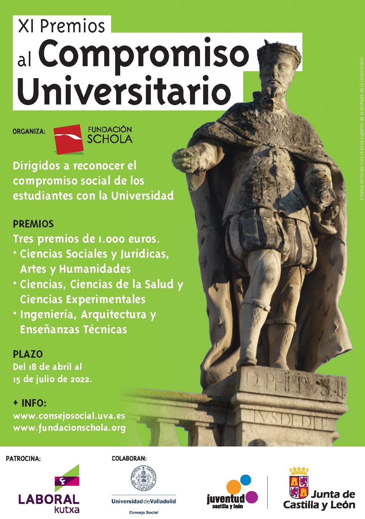 Cartel de los XI Premios al Compromiso Universitario