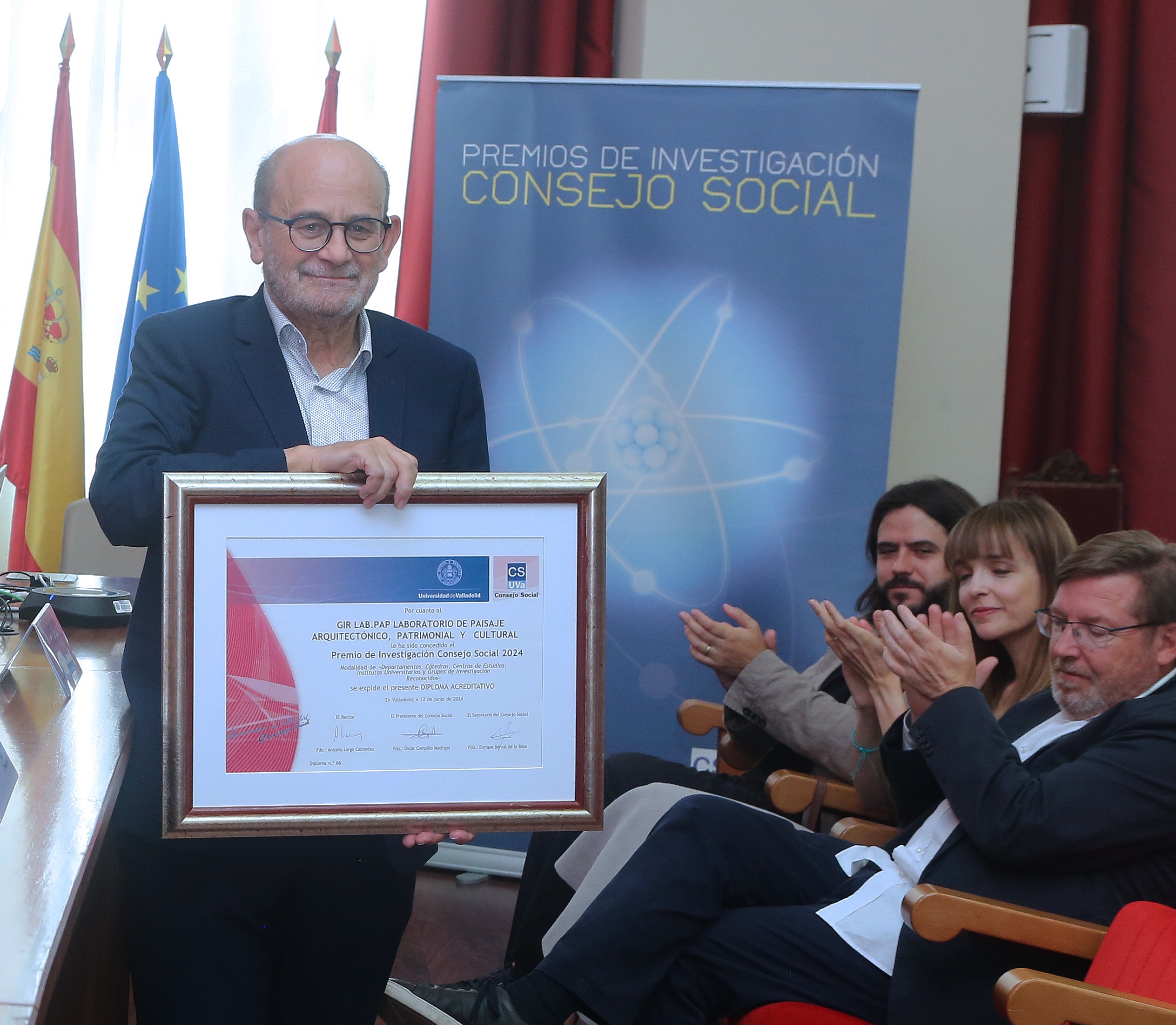Darío Álvarez, tras recoger el pasado año el Premio de Investigación del Consejo Social como coordinador del GIR LAB.PAP Laboratorio de Paisaje Arquitectónico, Patrimonial y Cultural.