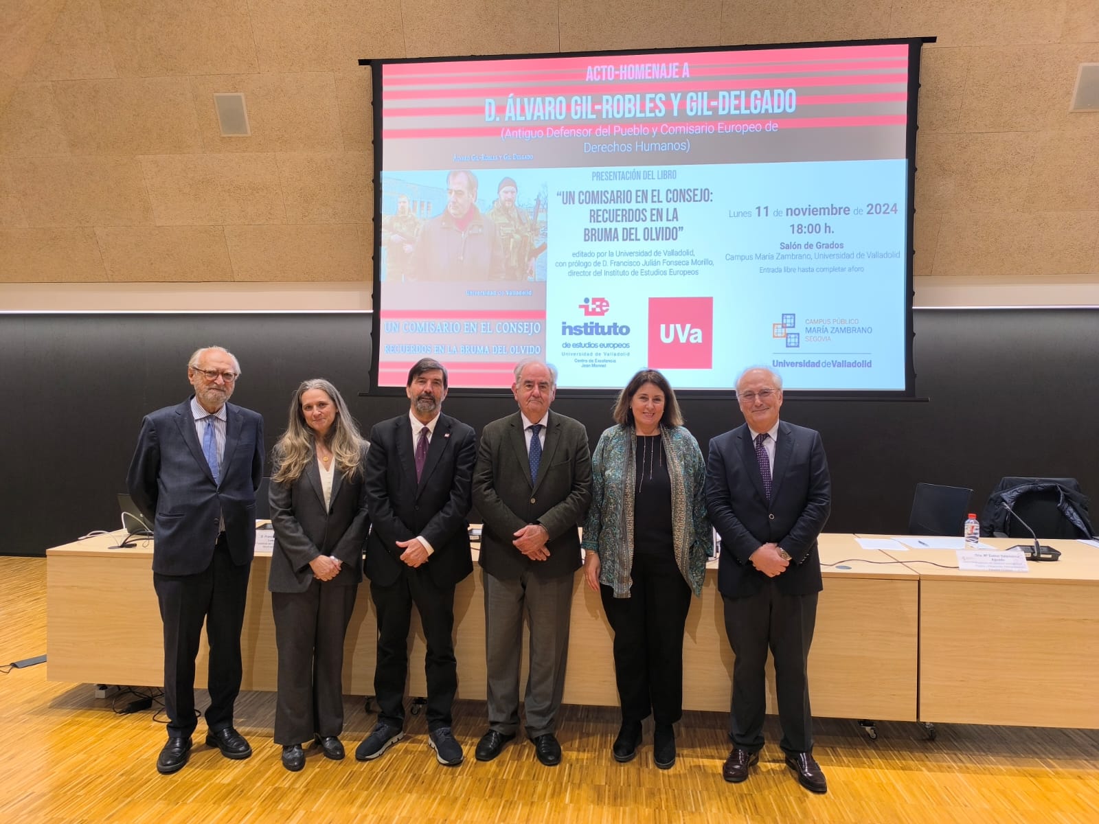 Acto de presentación en el Campus de la UVa en Segovia