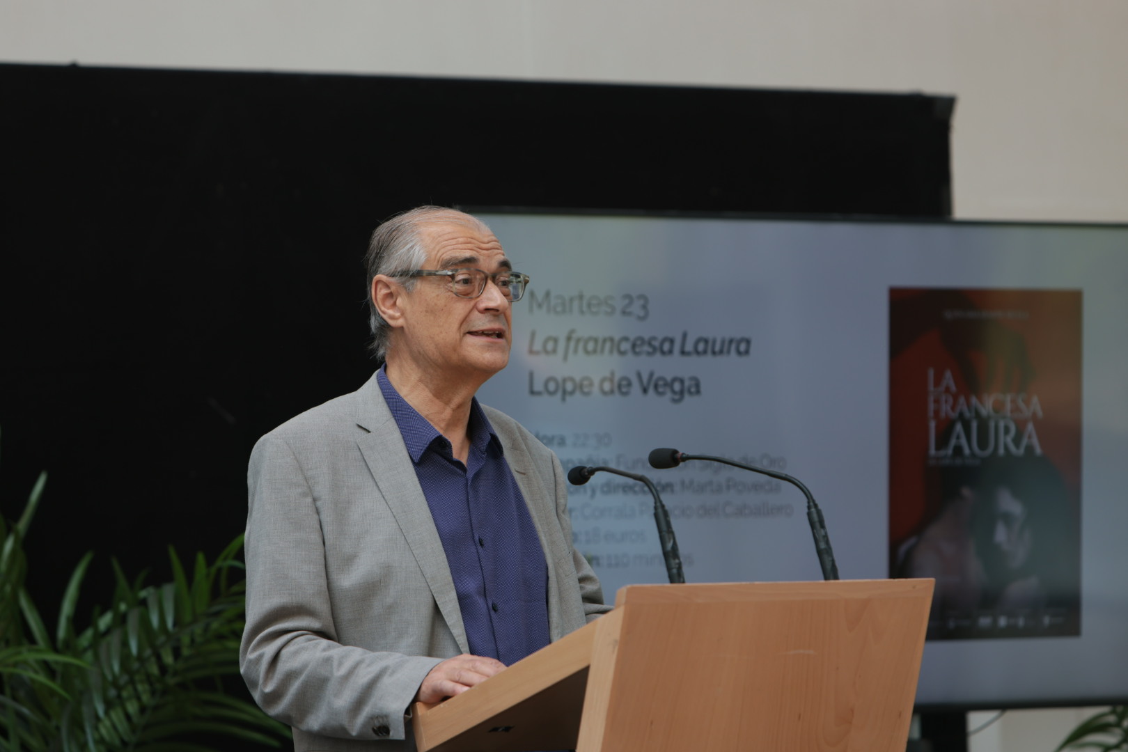 Germán Vega, diretor de Olmedo Clásico, en su intervención durante la presentación
