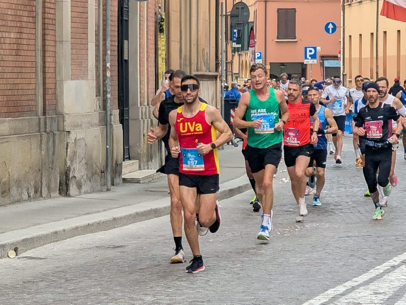 Jaime Alonso, en el transcurso de la carrera
