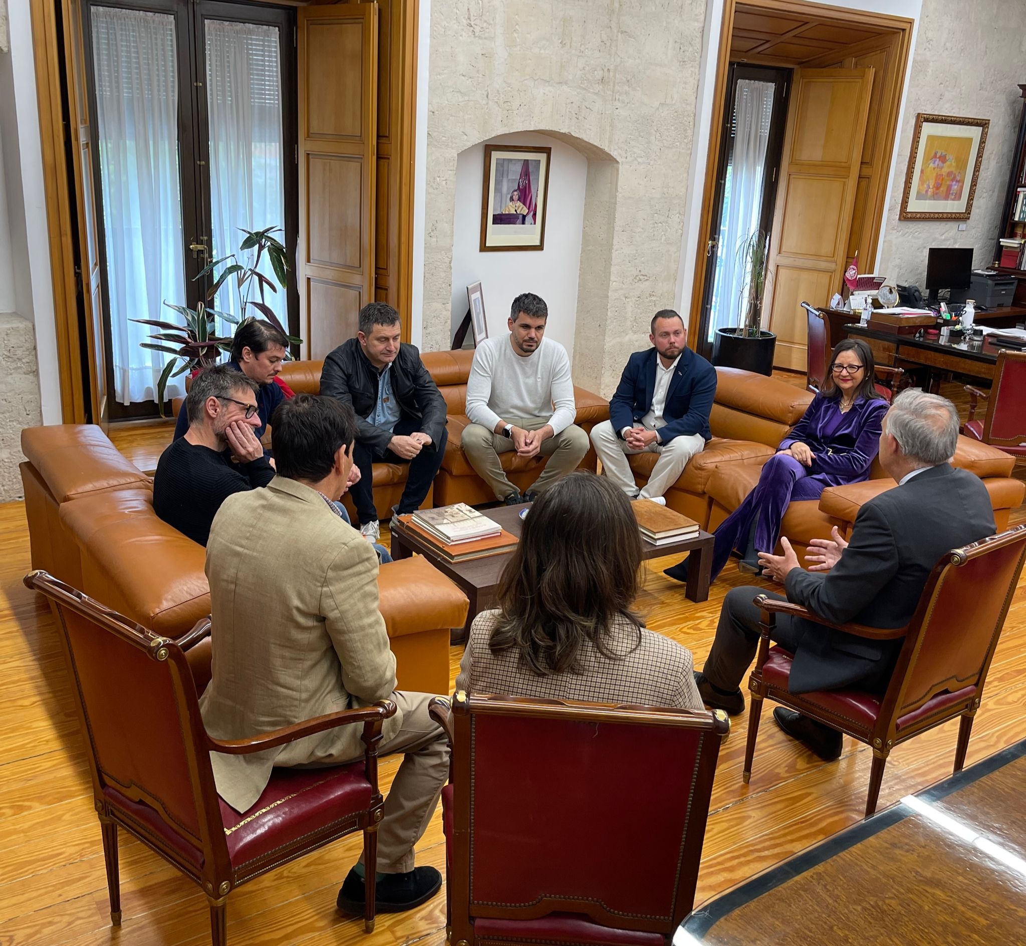 El Rector y la Vicerrectora de Estudiantes y Empleabilidad han mantenido una reunión previa con los representantes de los restaurantes vallisoletanos con Estrella Michelín