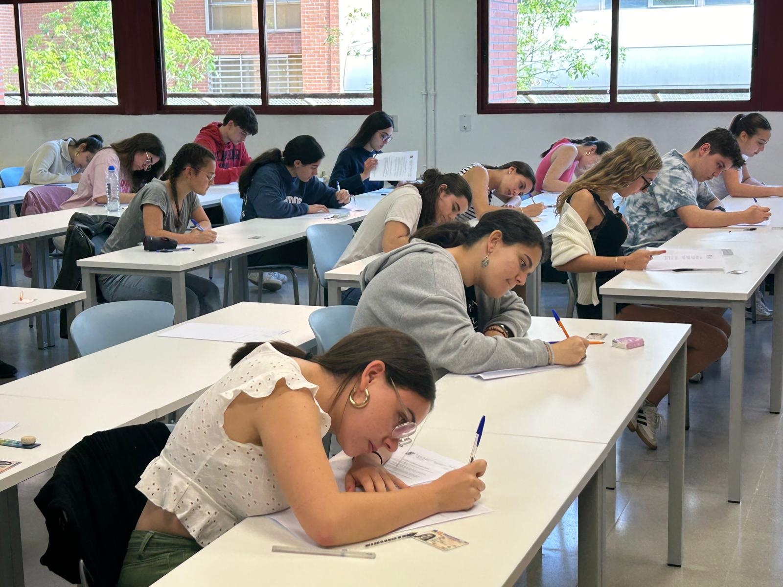 Inicio de las pruebas en el Aulario del Campus Esgueva (Valladolid)