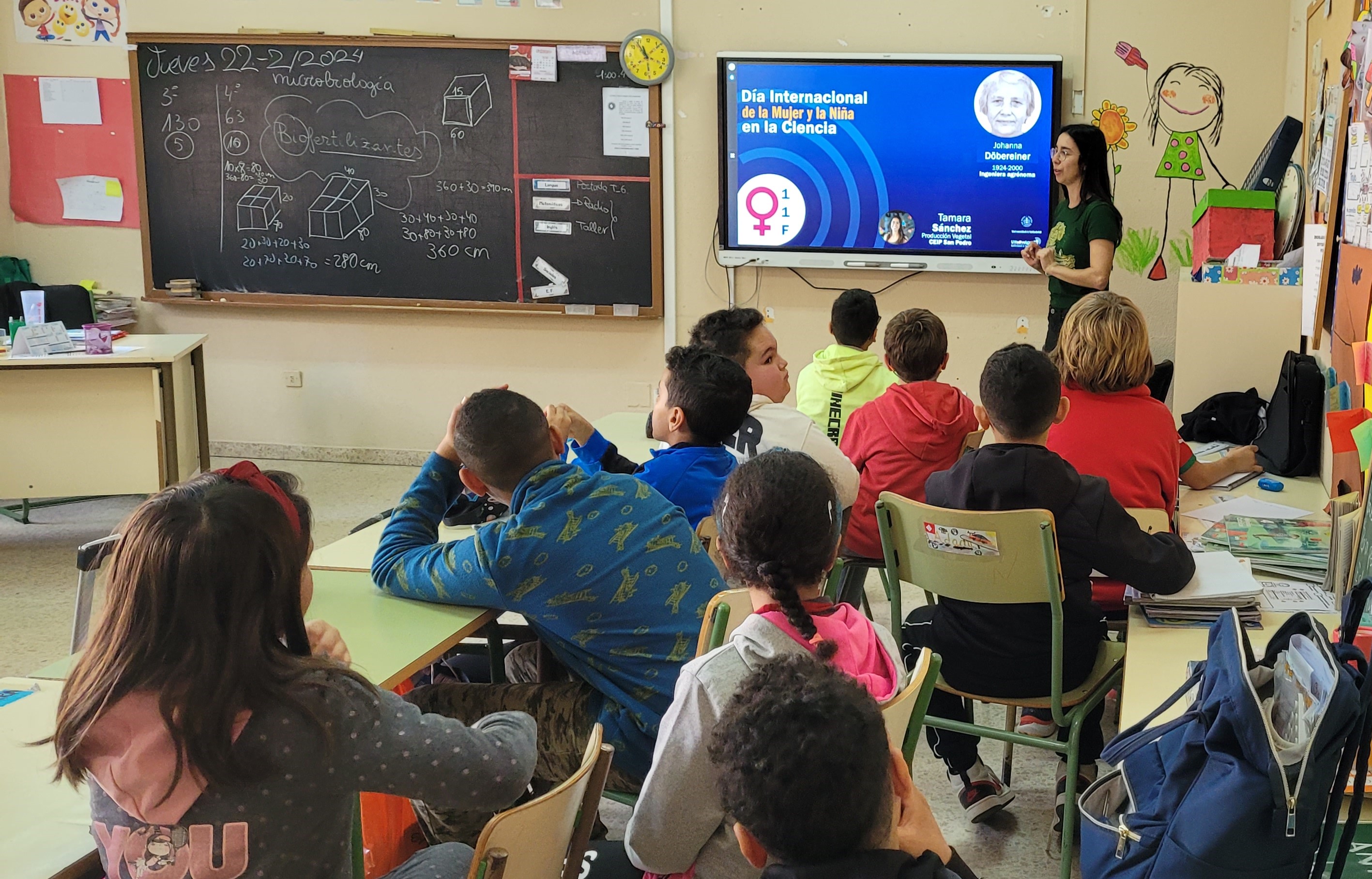 Tamara Sánchez, durante el Día Internacional de la Mujer y la Niña en la Ciencia