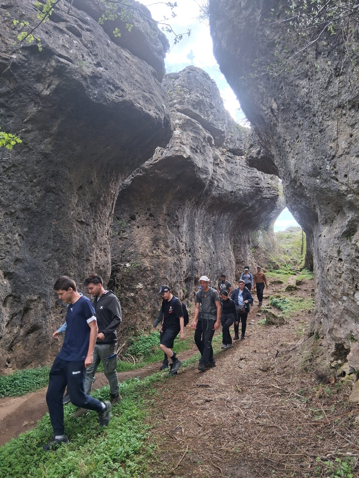 Este año se han acercado también al Geoparque de Las Loras, con el objetivo de estudiar el relieve, combes, sinclinales colgados y el modelado fluvial del Pisuerga.