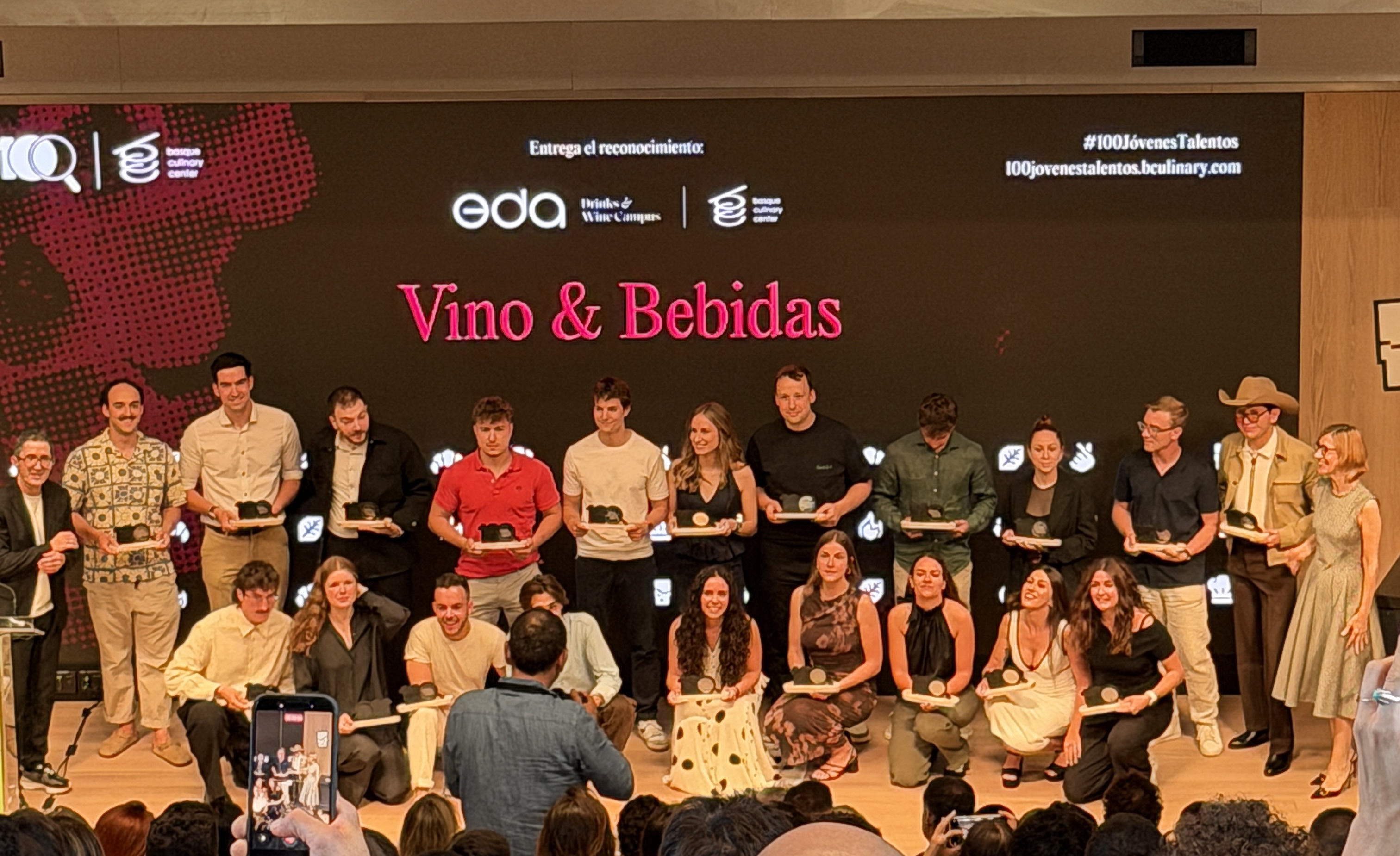 Los premiados, en la gala en San Sebastián