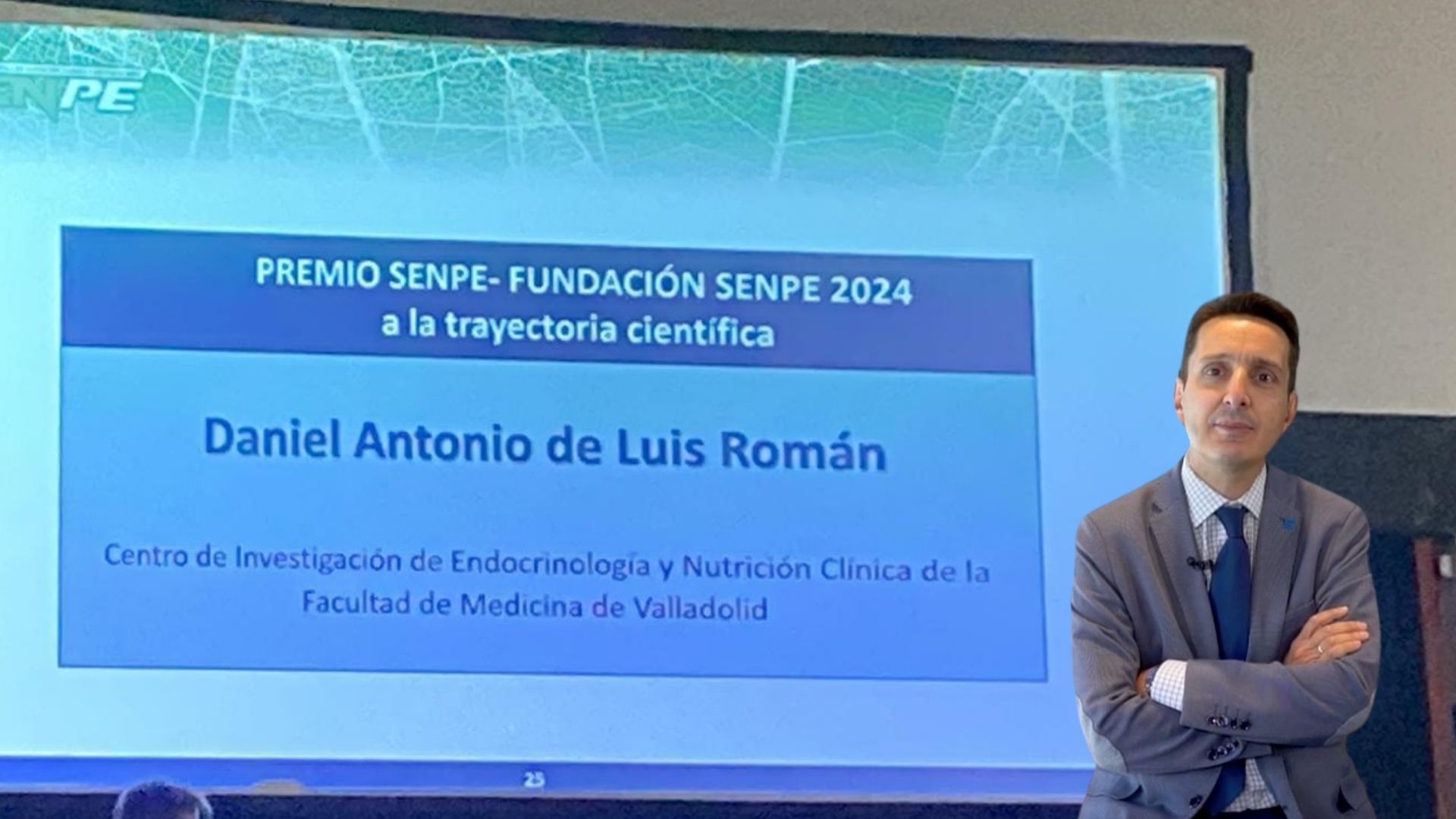 Daniel de Luis, catedrático de la UVa, durante el 39 Congreso SENPE