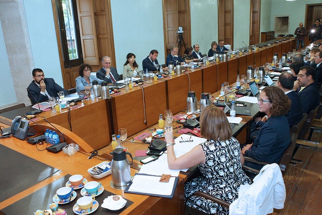 Encuentro de los equipos de gobierno de la UVa y del Ayuntamiento en el Palacio de Santa Cruz