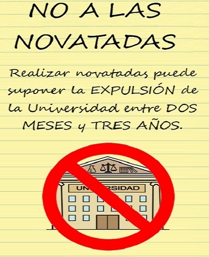 Las novatadas están prohibidas y pueden suponer la expulsión de la universidad