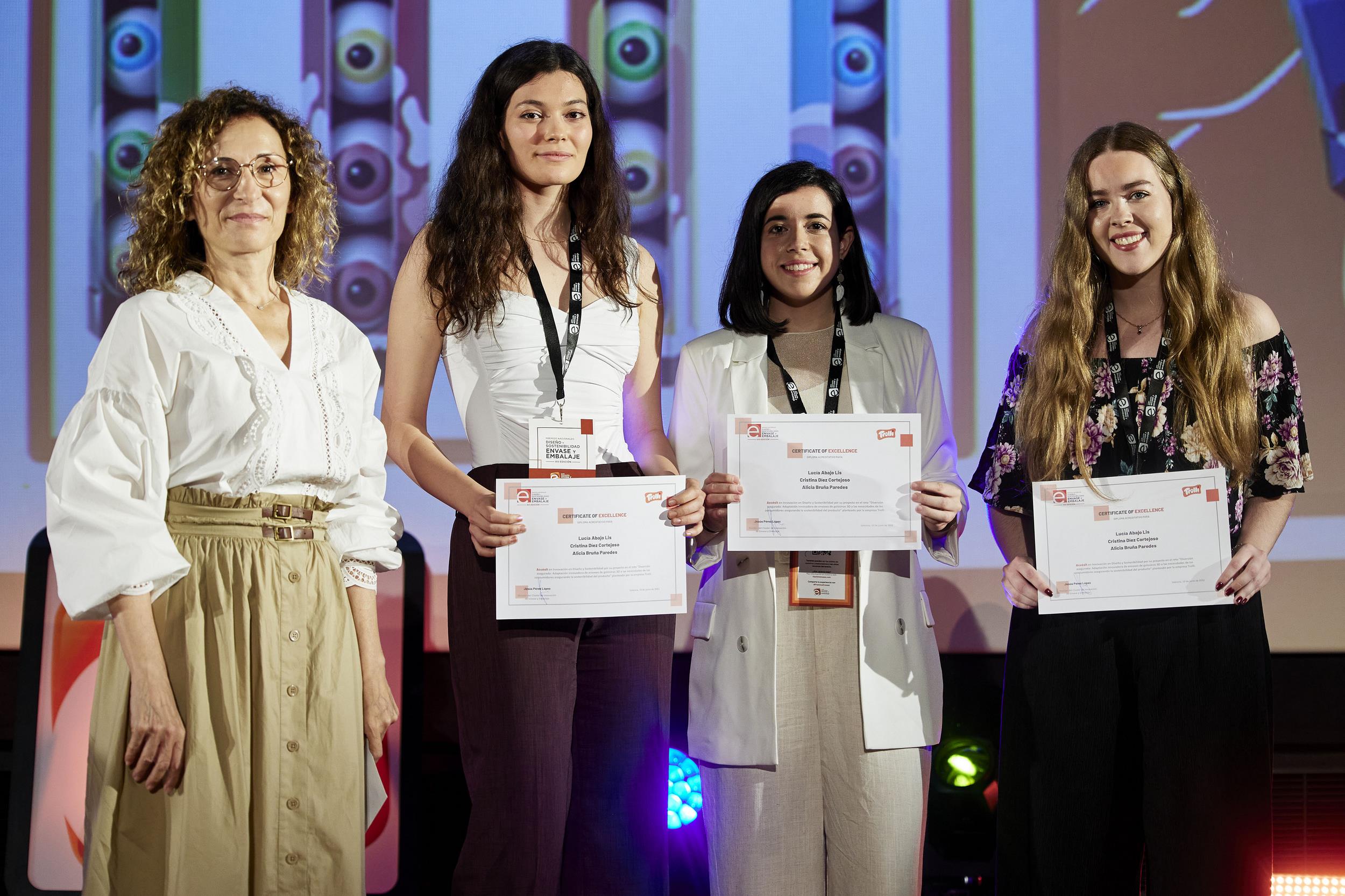 Lucía Abajo, Cristina Díez y Alicia Bruna