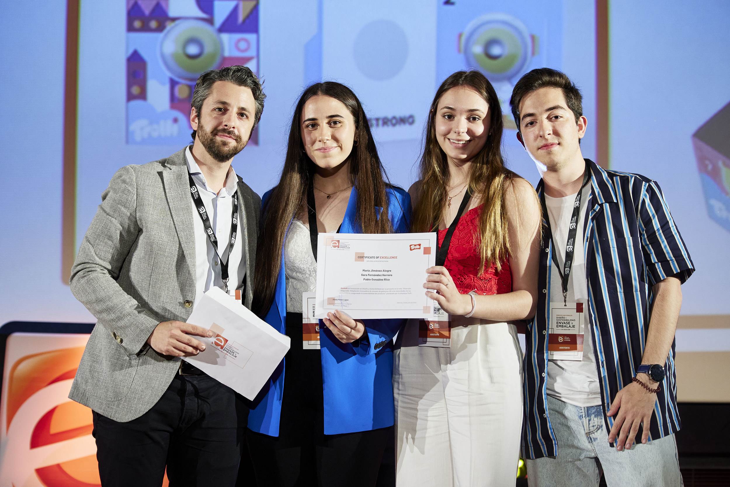 María Jiménez, Sara Fernández y Pablo González