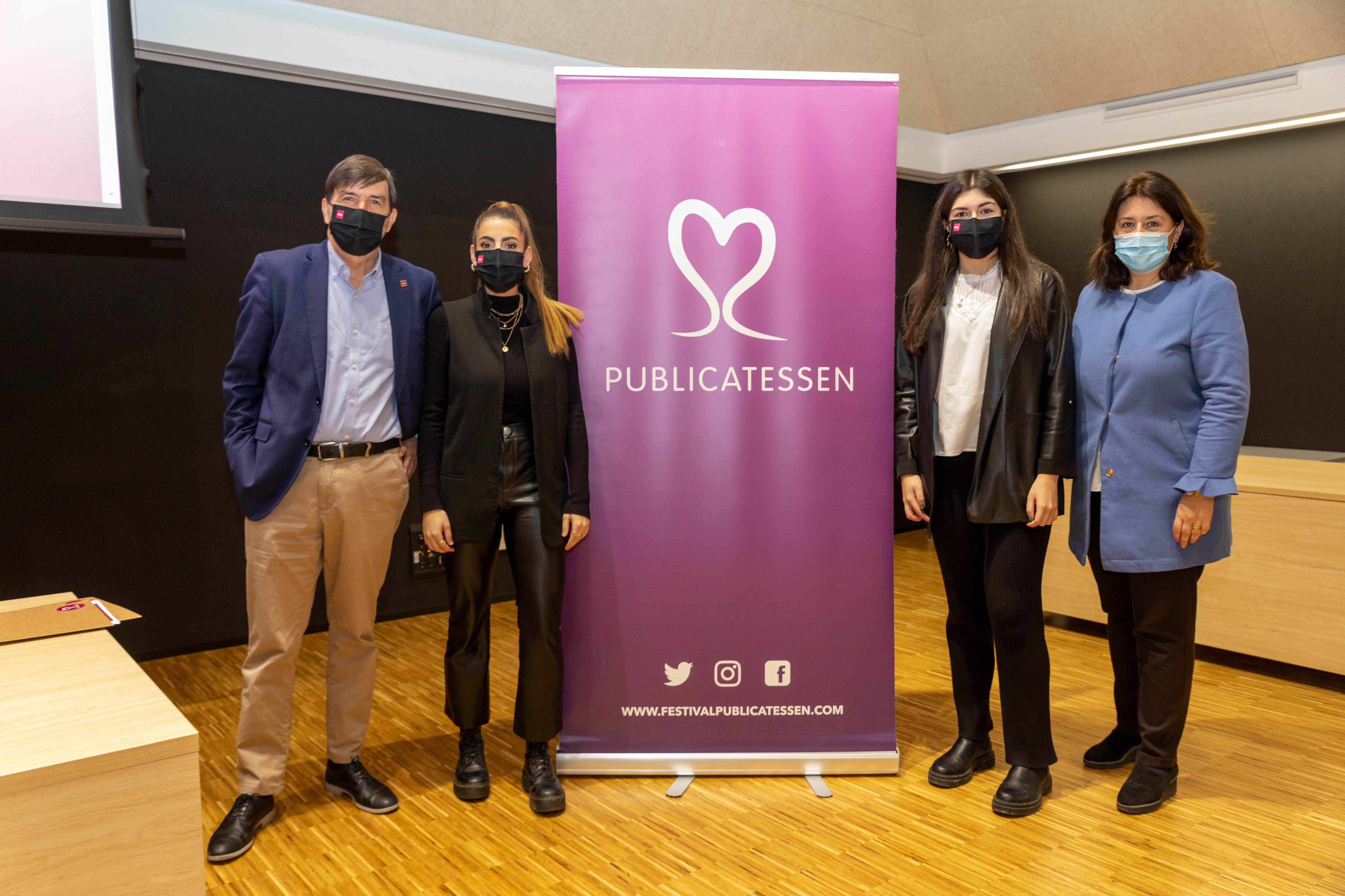 De izquierda a derecha, Agustín García, Yanire Rubio, Gracia Martín y Marta Laguna