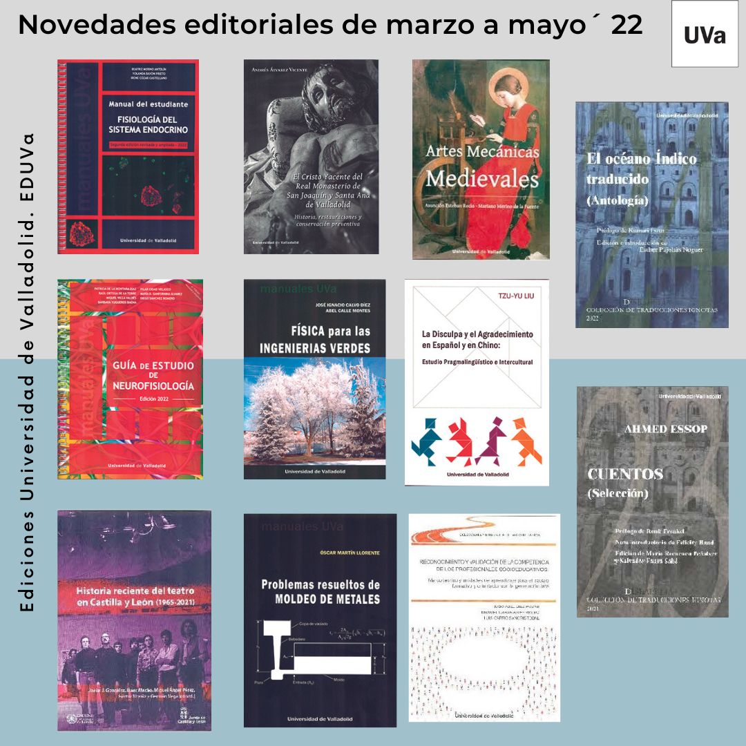 Ediciones Universidad de Valladolid (EDUVa) publica sus últimas novedades