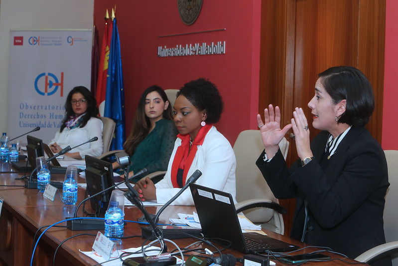 De derecha a Izquierda, Martha Aurelia Dena Ornelas, Yennesit Palacios Valencia y Janna da Nóbrega Souza