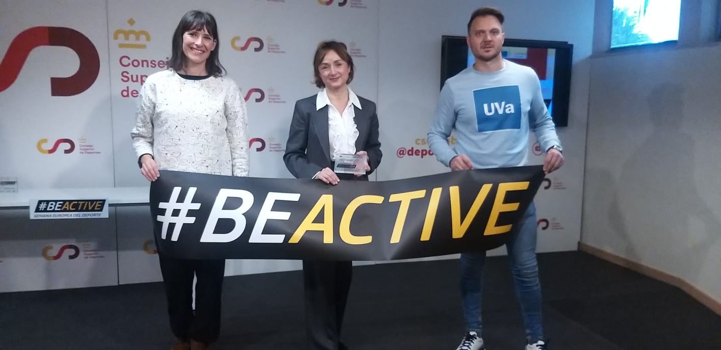 Los representantes de la UVa recogen el premio CSD-BeActive en la Sede del Consejo Superior de Deportes