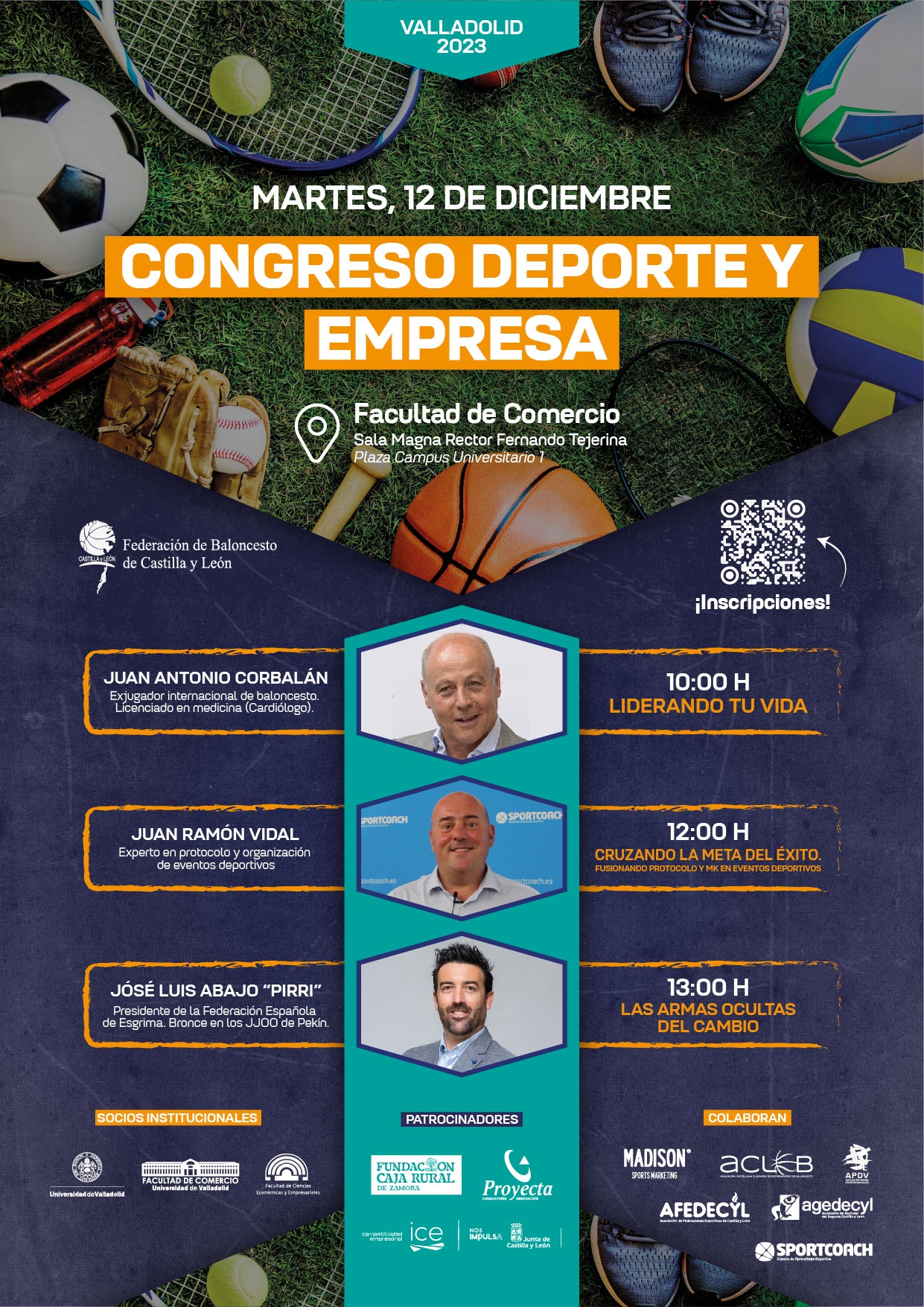 Presentación en la UVa del Congreso Deporte y Empresa organizado por la Federación de Baloncesto de Castilla y León