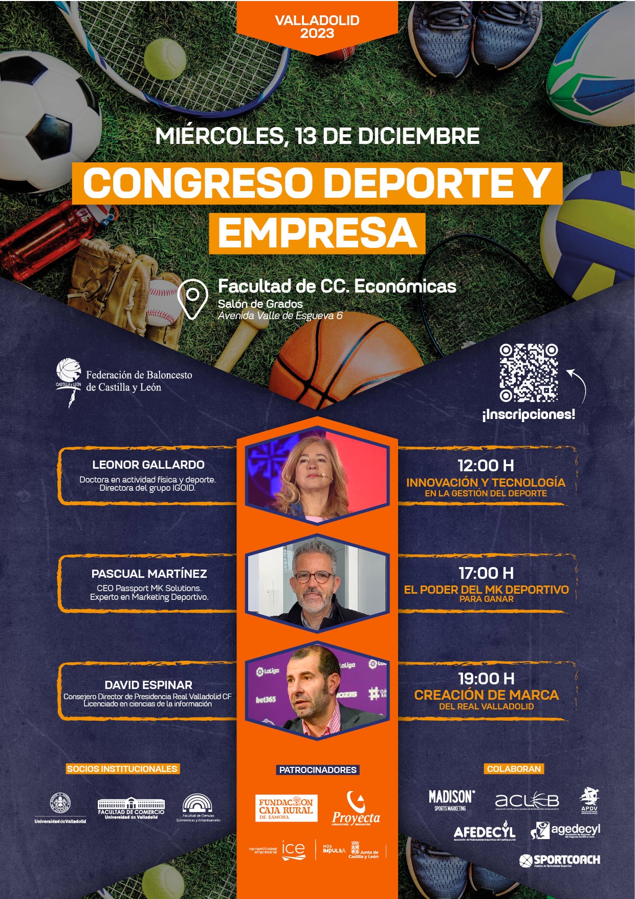 Presentación en la UVa del Congreso Deporte y Empresa organizado por la Federación de Baloncesto de Castilla y León