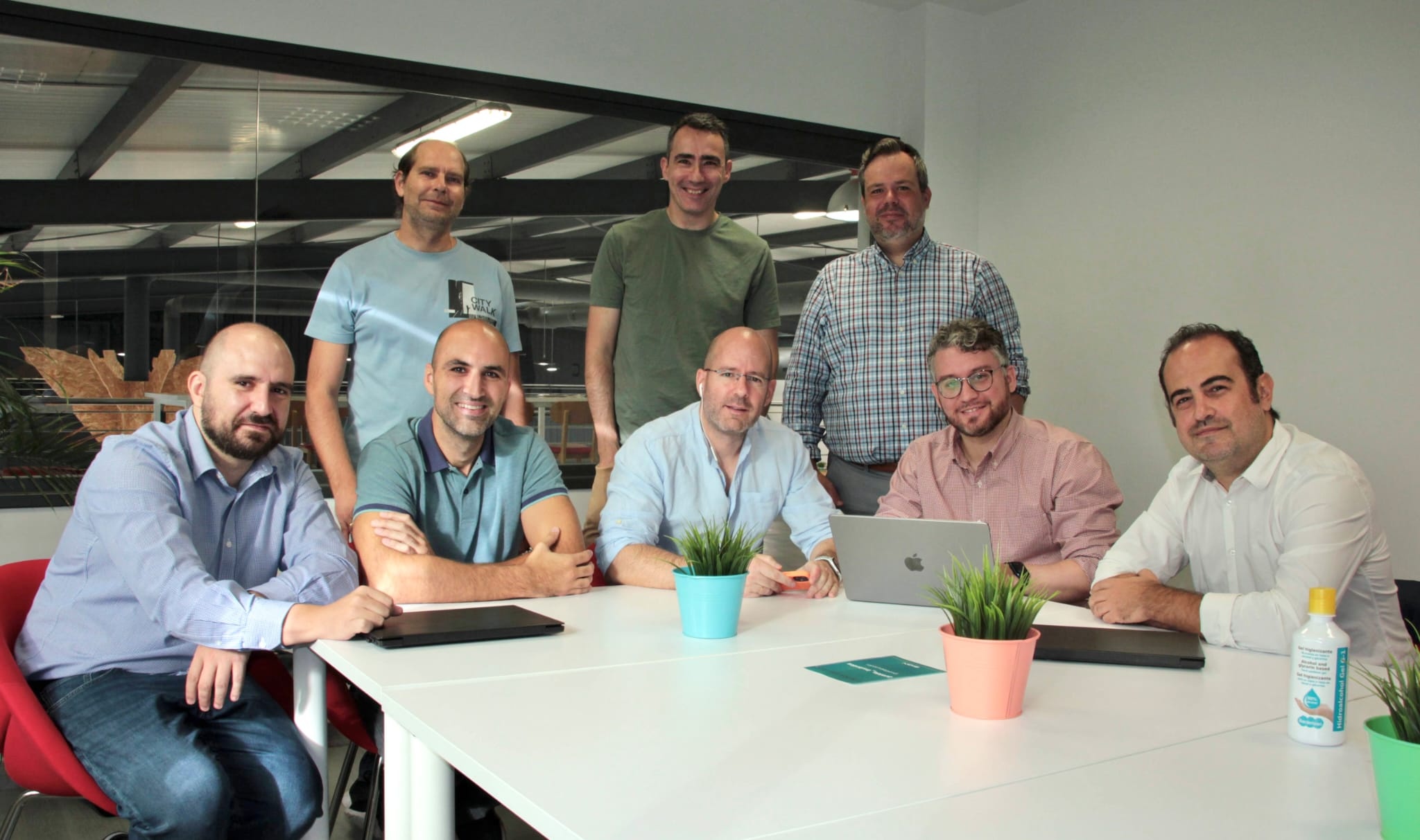Los socios de Innusual, todos ellos egresados de la Universidad de Valladolid