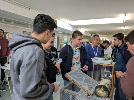 Alumnos en la jornada de puertas abiertas